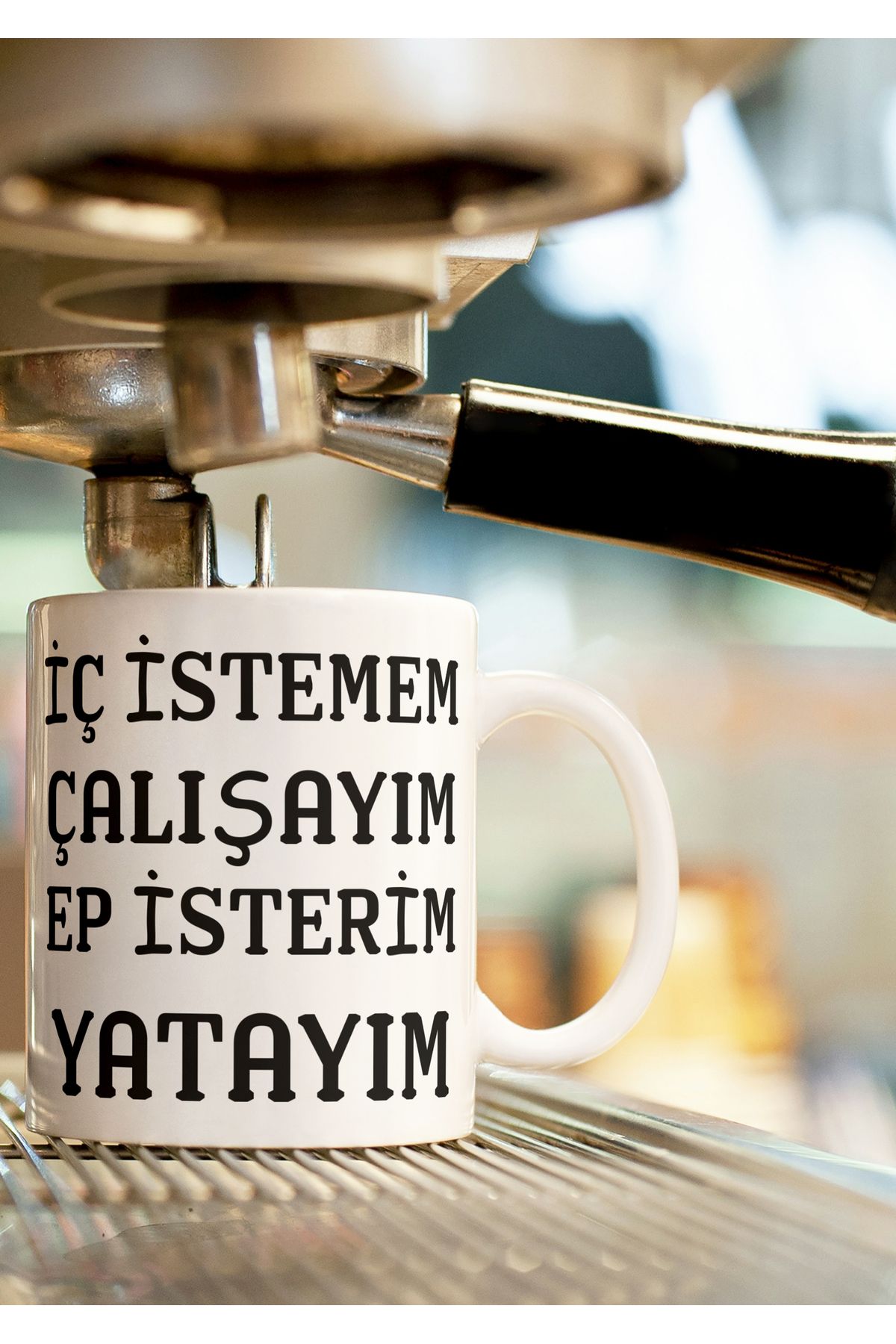 Iç Istemem Çalışayım Ep Isterim Yatayım Baskılı Kupa Bardak