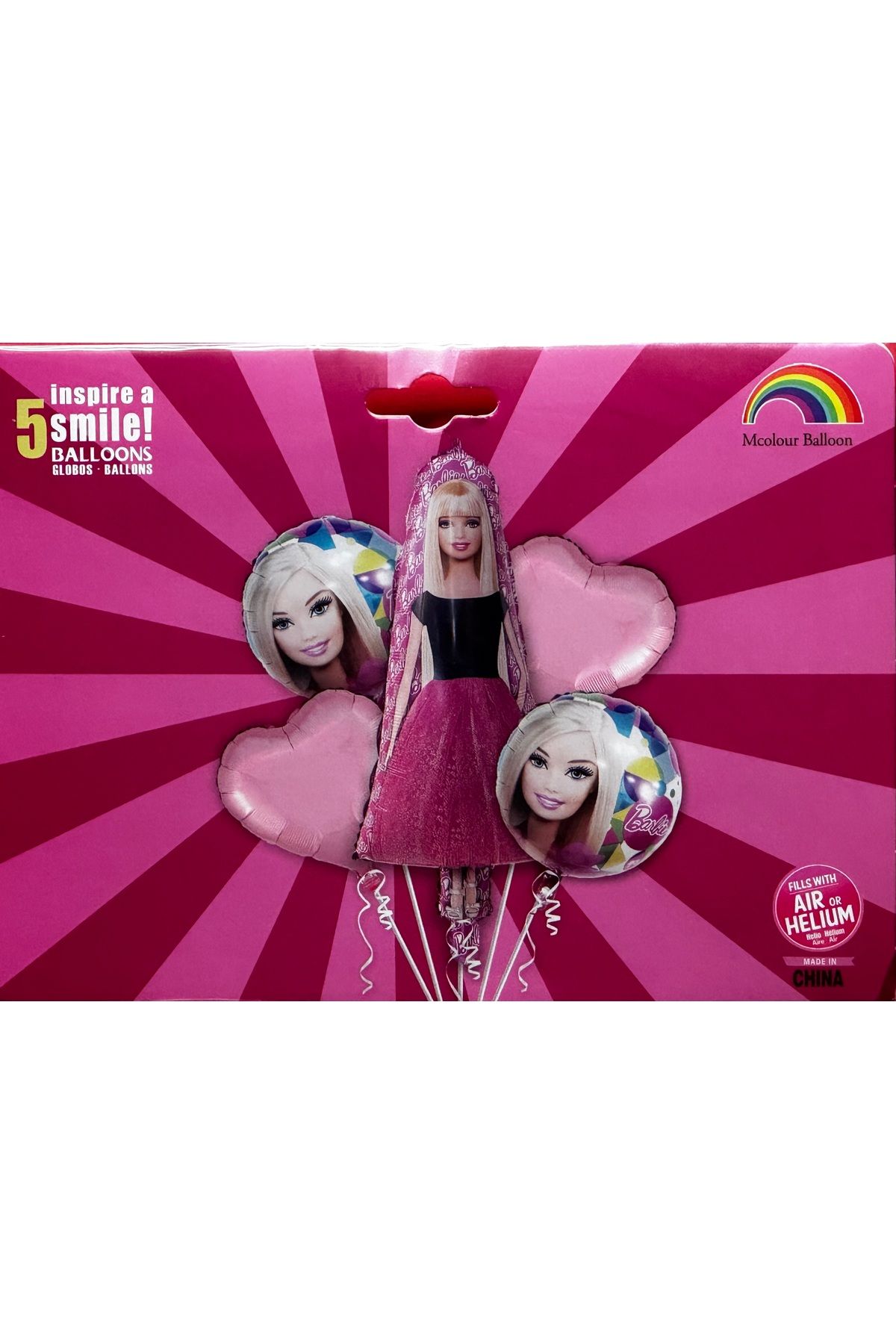 KATRİN Barbie 5li Folyo BalonSeti