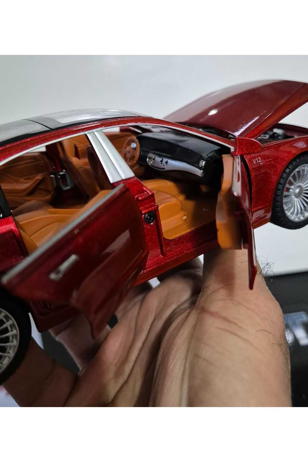 Diecast Mercedes S 600 Class Metal Model Oyuncak Araba Işıklı Sesli Mersedes Makam Aracı 22 cm