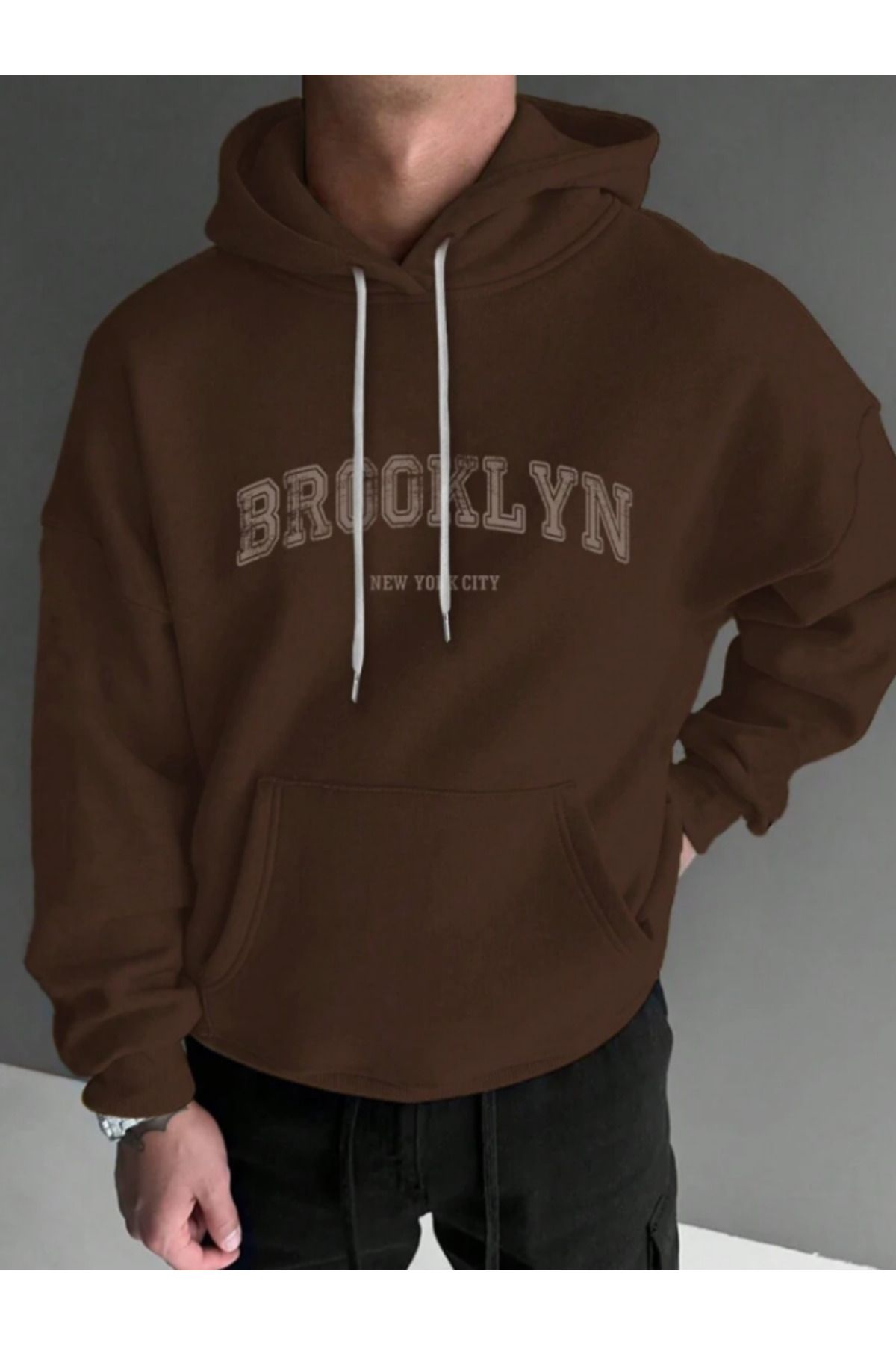 MODASHOT BROOKLYN BASKILIKAVHERENGİ SWEATSHIR...