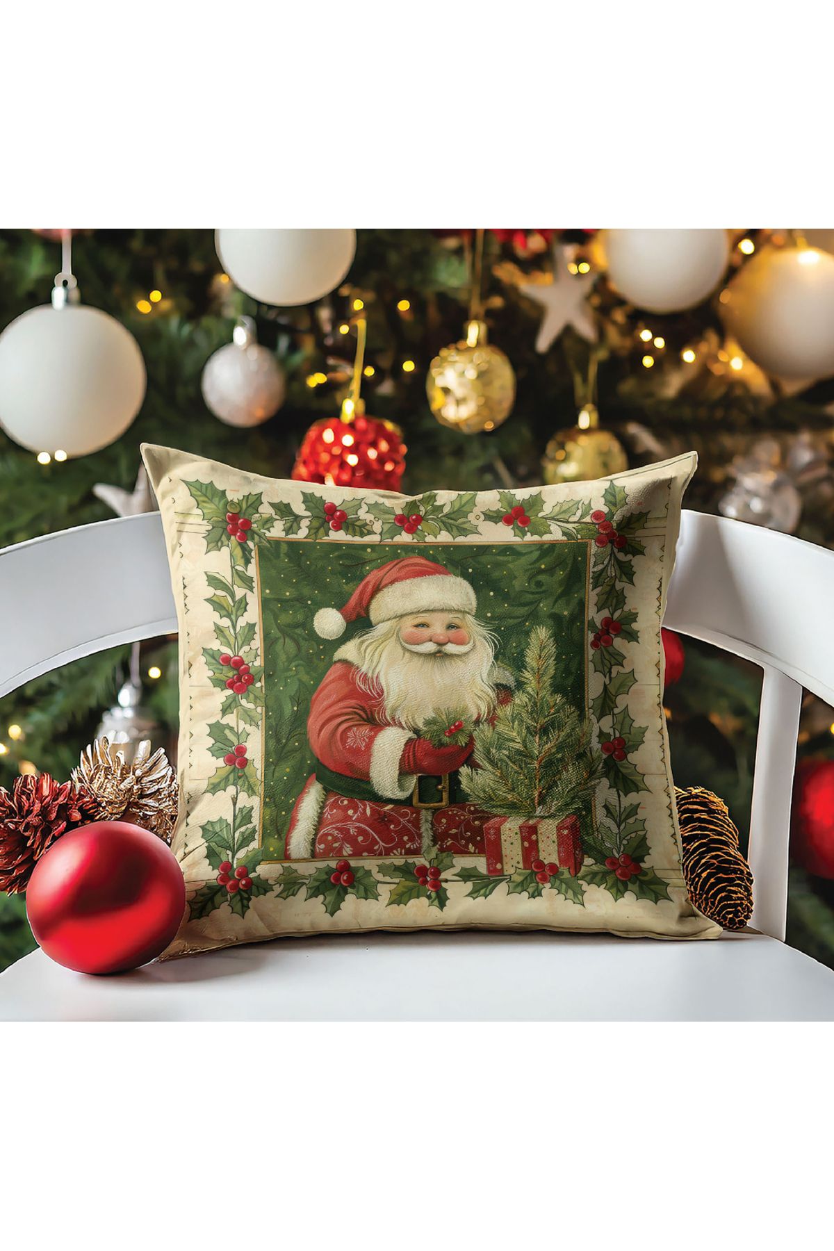 Ziu Home Yılbaşı,Yeniyıl,Christmas Desenli Kı...