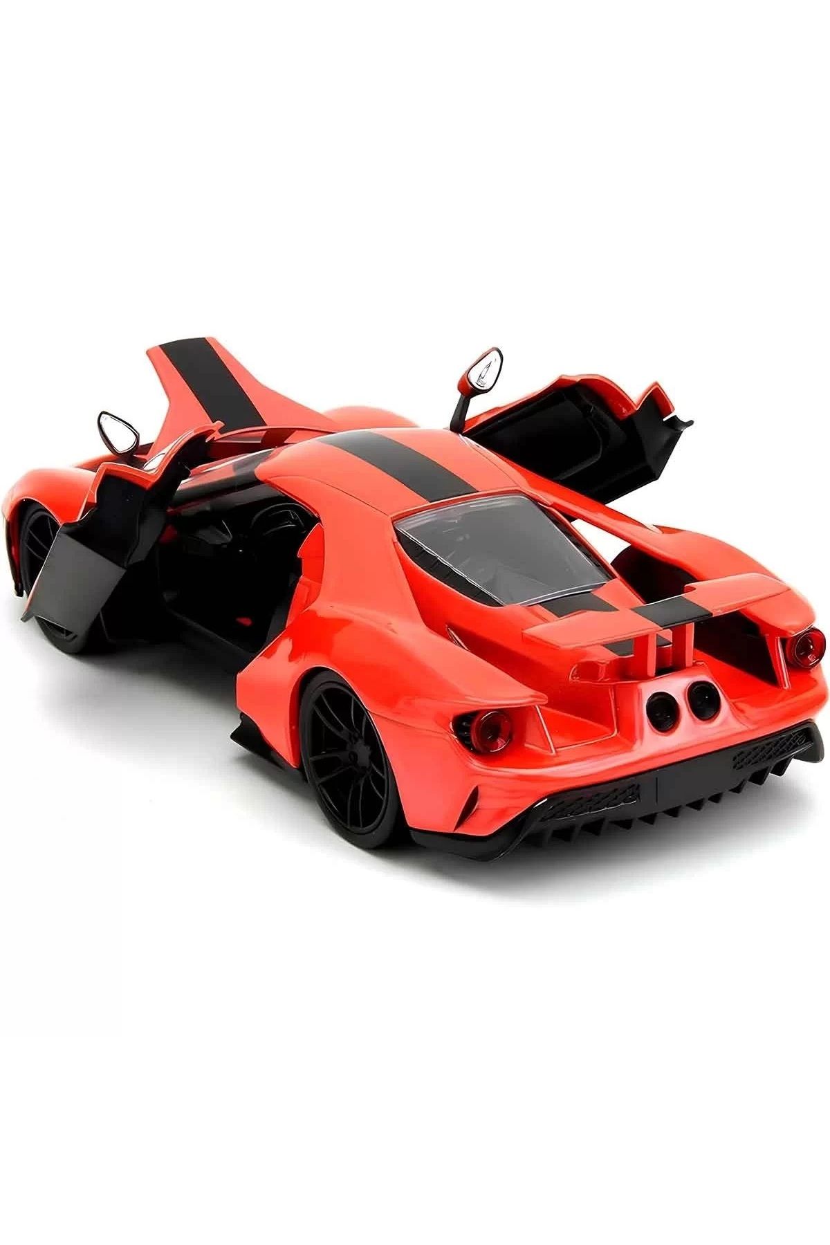 MODEL KOLEKSİYON 1:24 JADA PİNK SLİPS 2017 FORD GT METALLİC ORANGE MODEL ARABA 93001