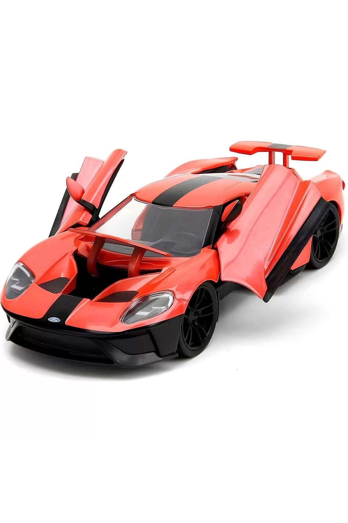 MODEL KOLEKSİYON 1:24 JADA PİNK SLİPS 2017 FORD GT METALLİC ORANGE MODEL ARABA 93001