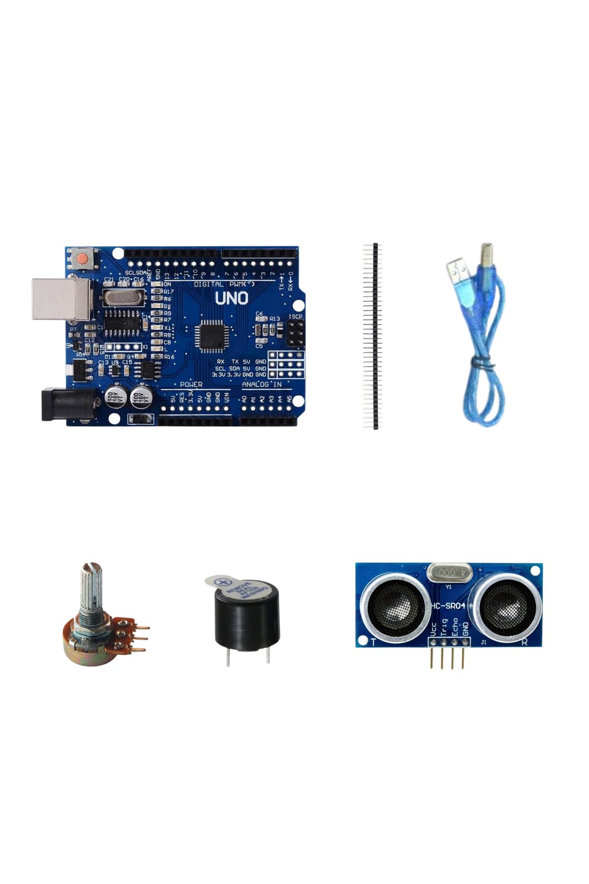 Arduino Set 25 Parça 117 Adet Ekonomik Başlangıç Seti ( Malzeme Kutulu )