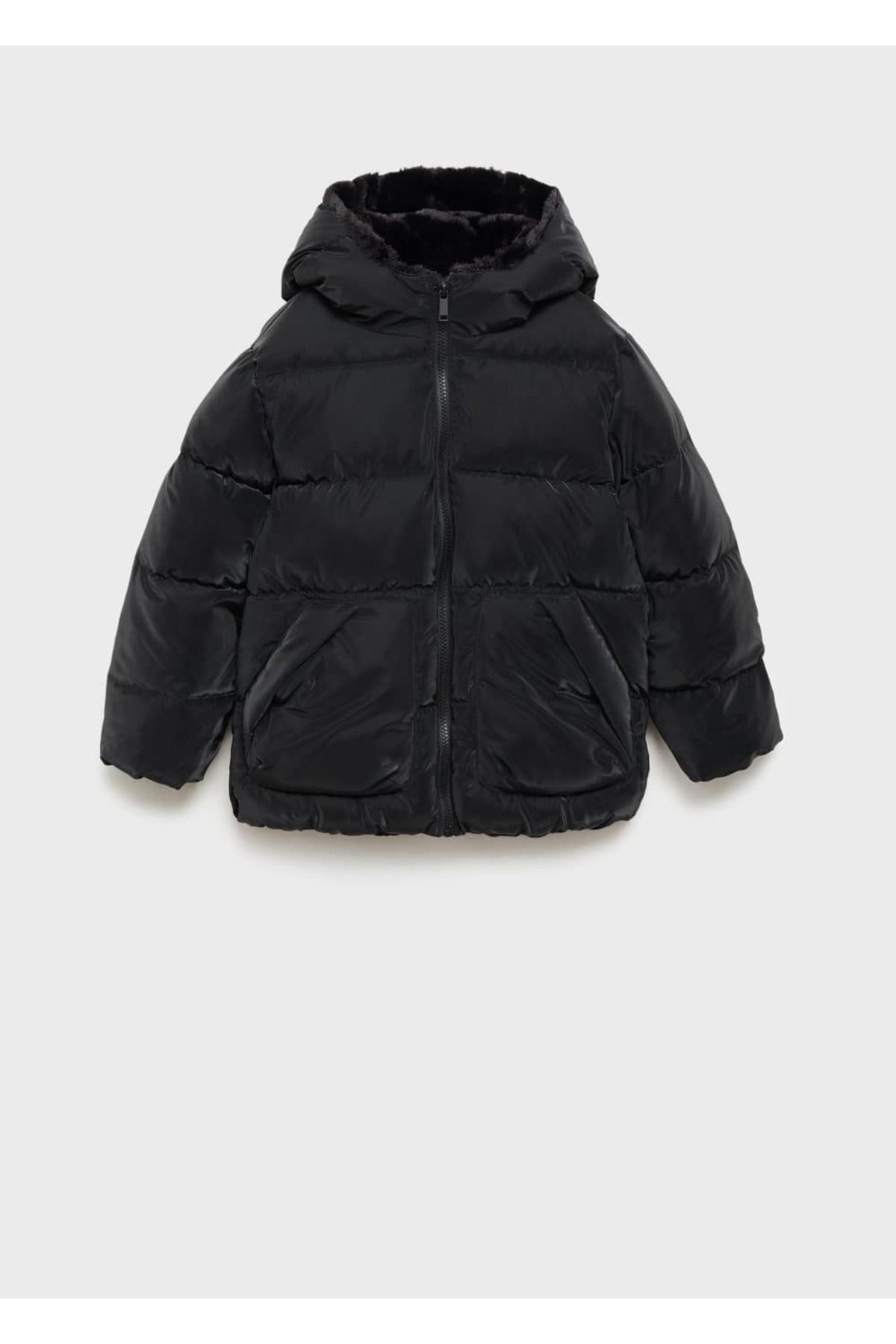 MANGO KidsKapüşonu sunikürklü kapitone anorak