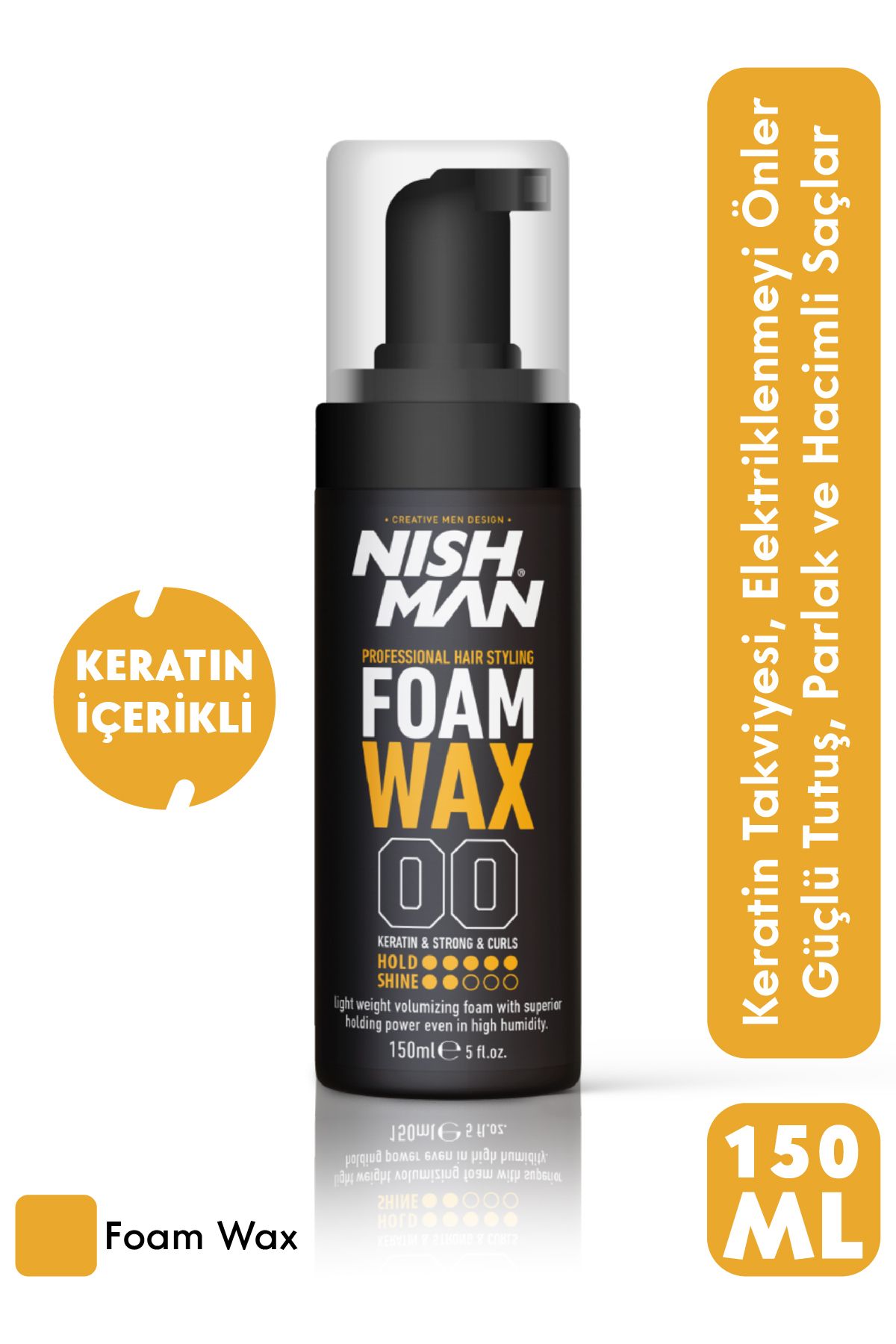 Saç Şekillendirici Köpük Wax 150 ml