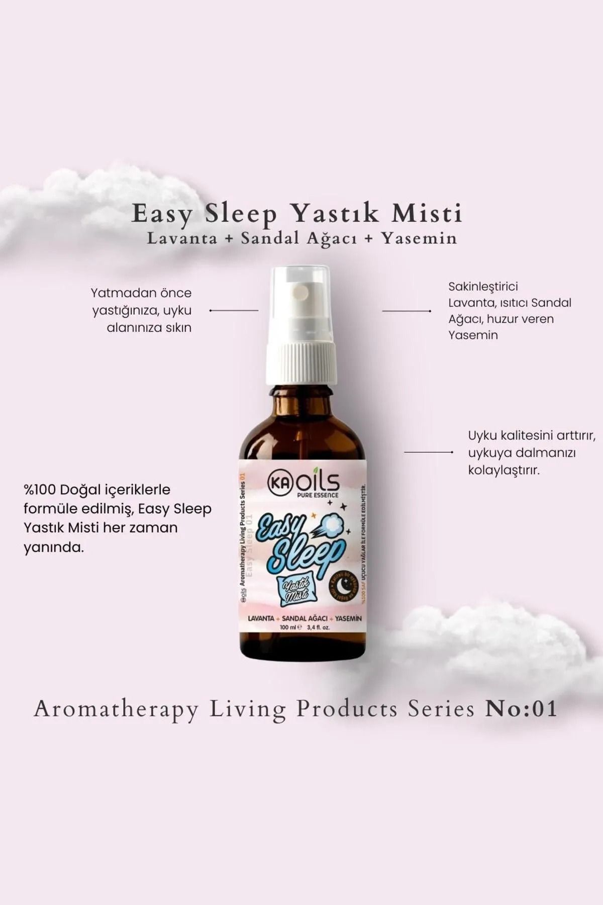 KAOils Pure EssenceEasySleep Yastık Misti - H...