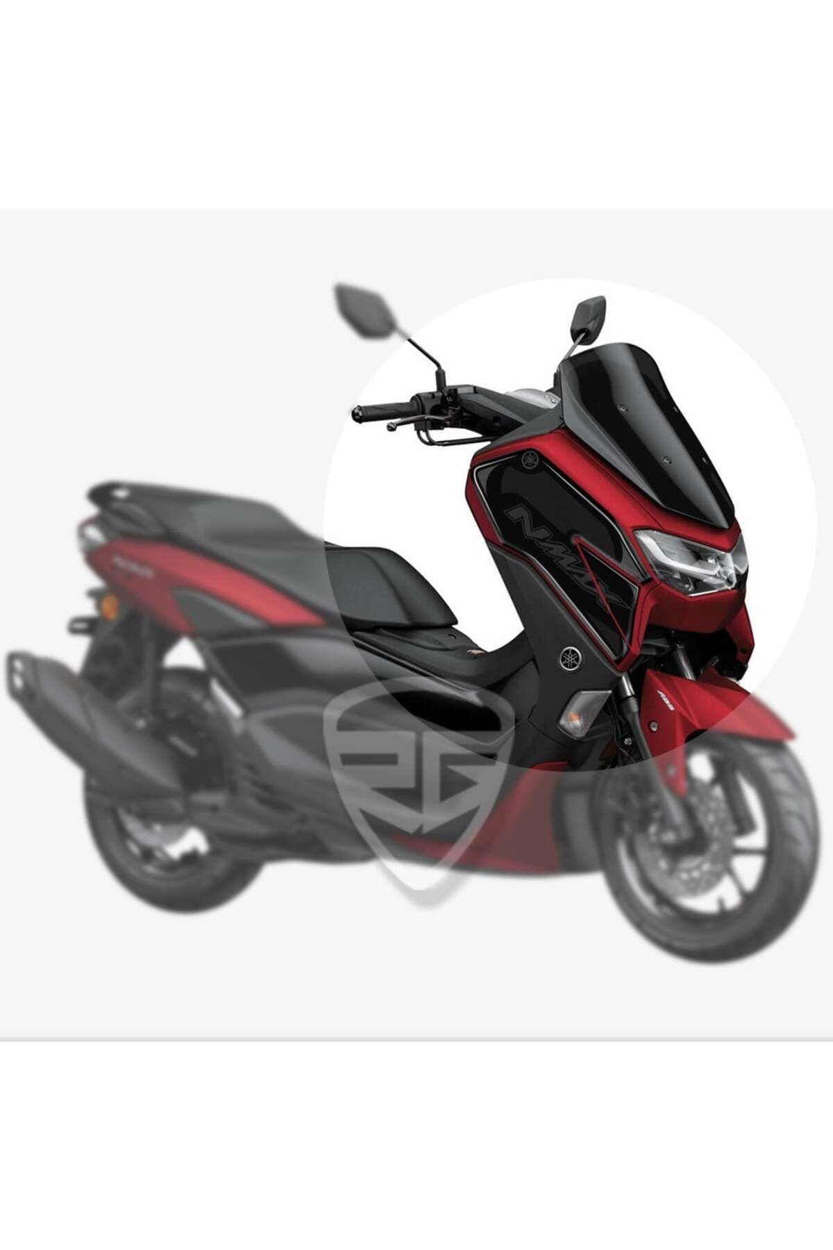 Yamaha Nmax 2021 Model Kafa Grenaj Pad Koruyucu Siyah Gri