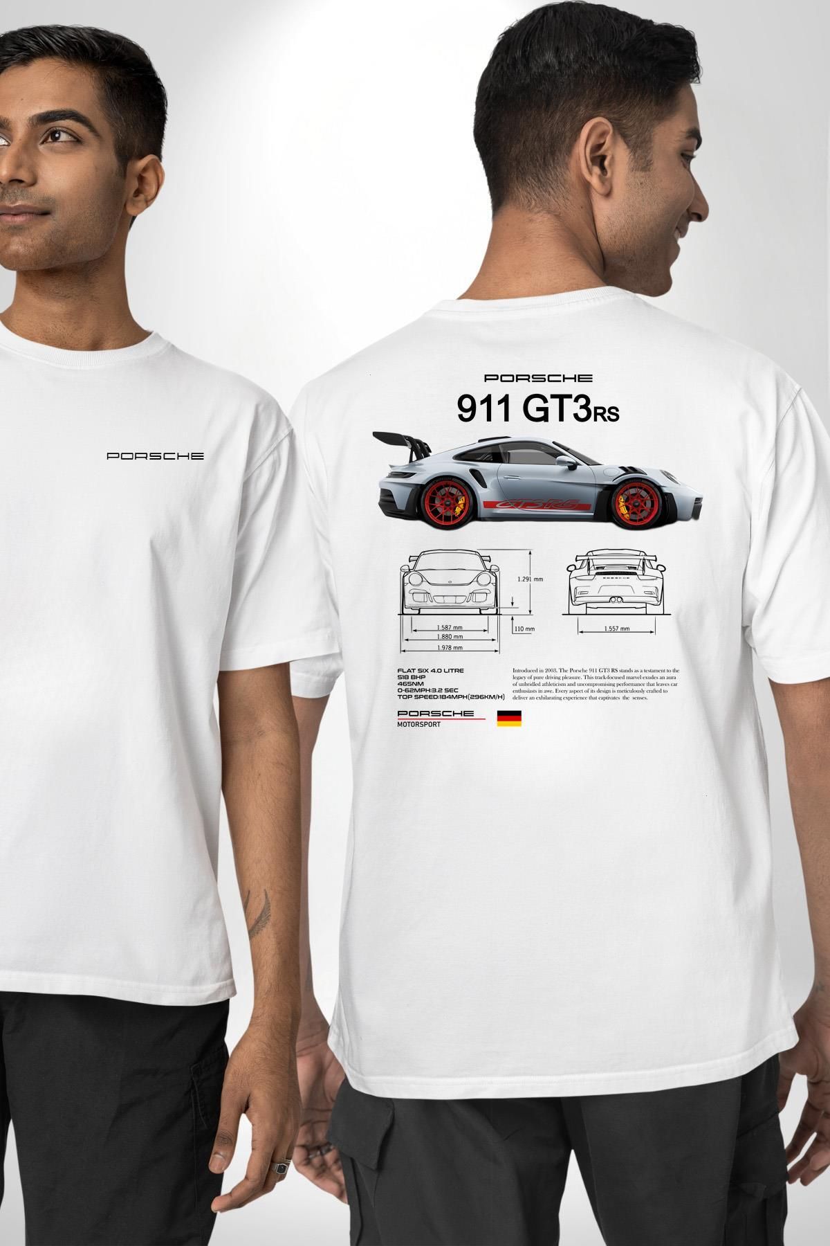 AngemielPorche 911GT3 RSYarış Araba Beyaz Ove...