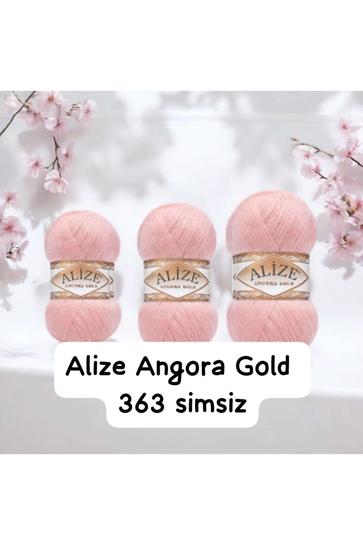 ÇEÇEN HOME (3 Adet) AlizeAngora Gold 363 (100...