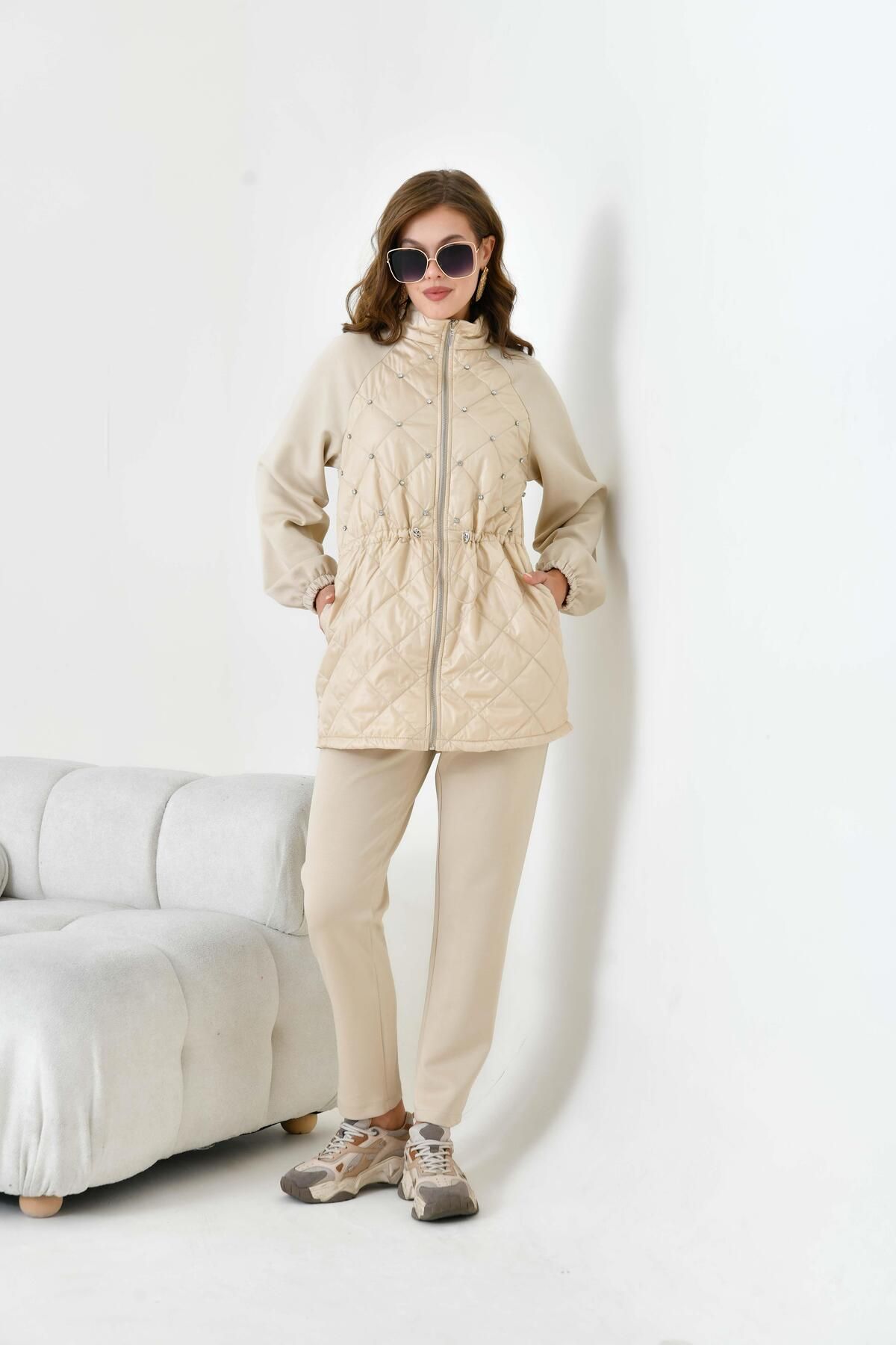 FTZ WOMEN Ftz KadınKapitoneli Takım Beige 309...