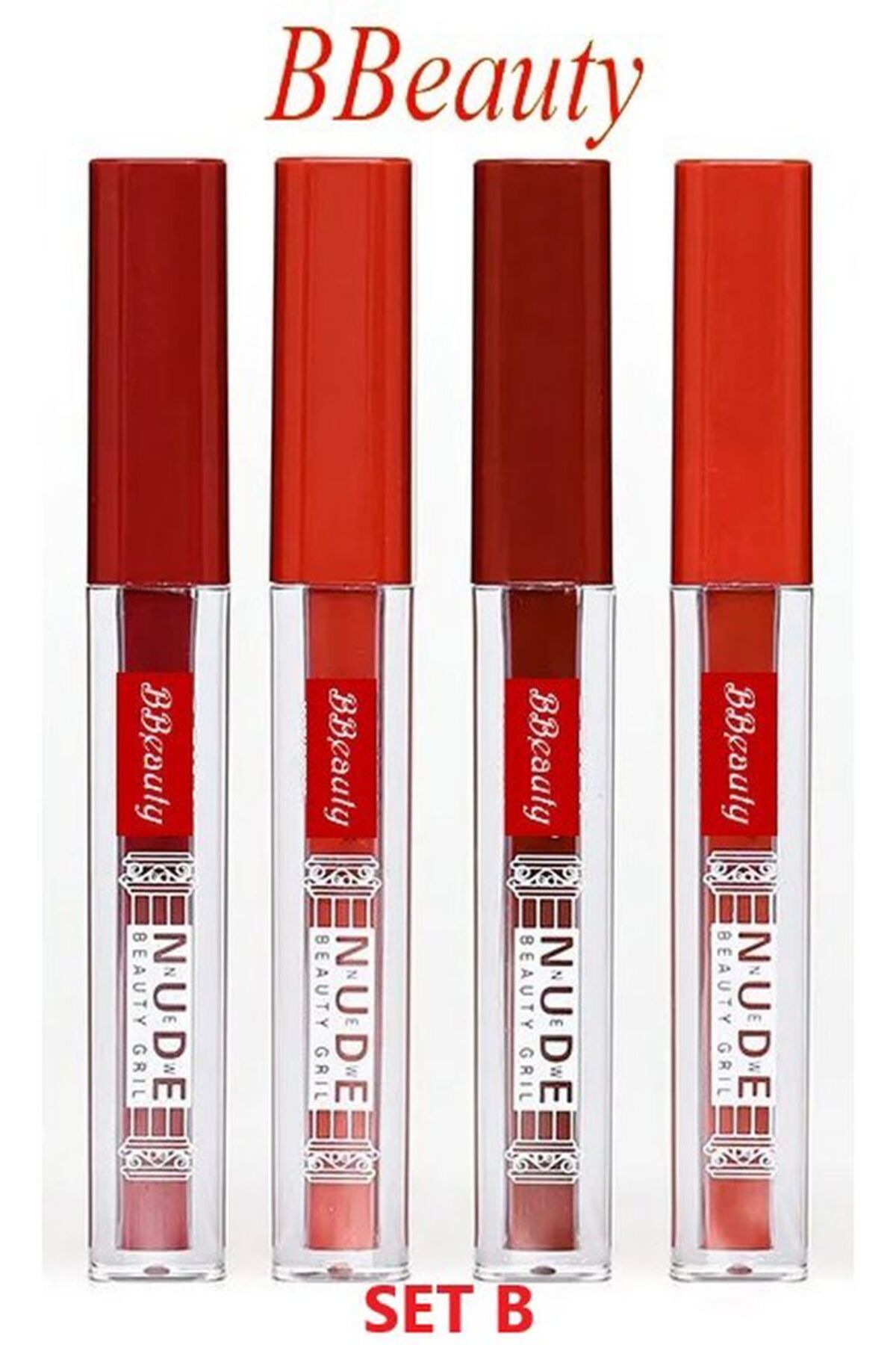 BBeauty New Fashion NudeMatte Lipgloss Likit...