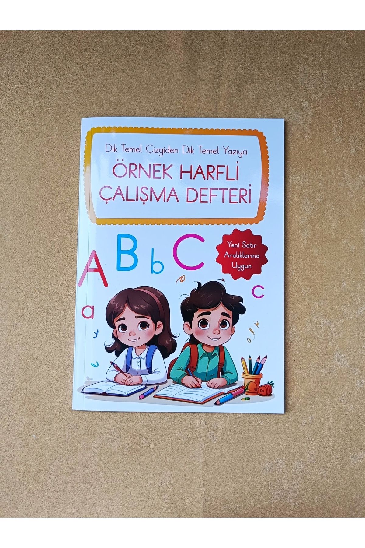 Anetil 10 lu set örnek harfli çalışma defteri kılavuz dik çizgili ve çizgili defter