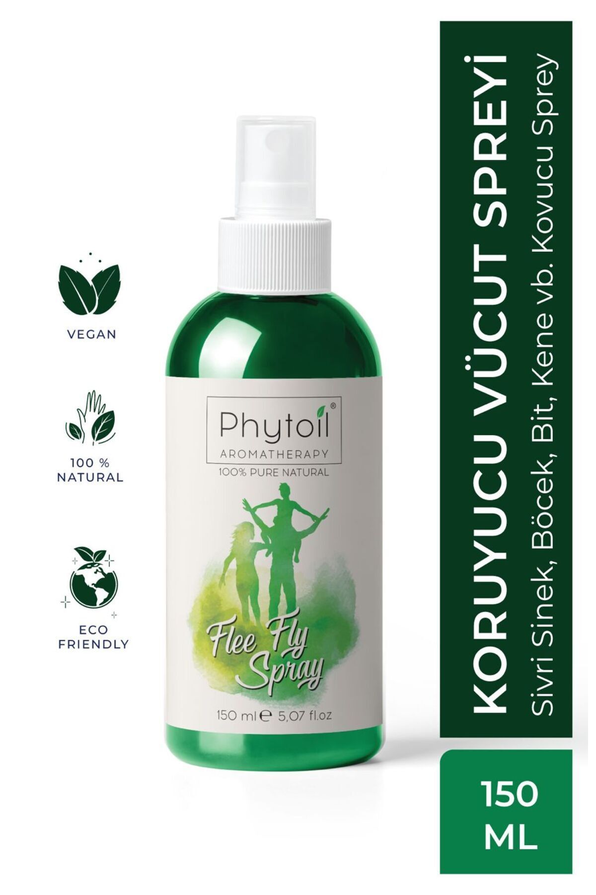 phytoilOrganik Flee Fly BodySprey-%100 Bitkis...