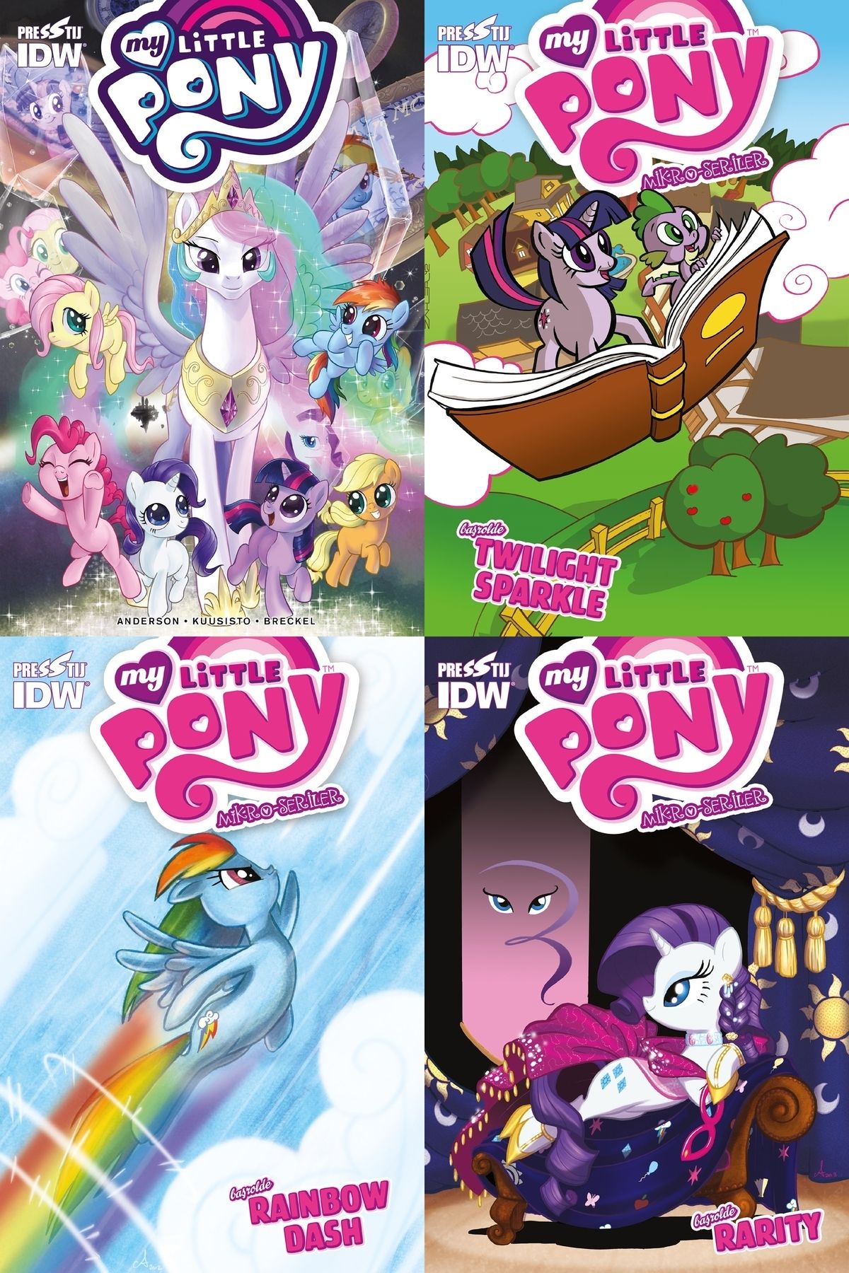 Presstij KitapMy Little Pony4 Fasikül Set (Tw...