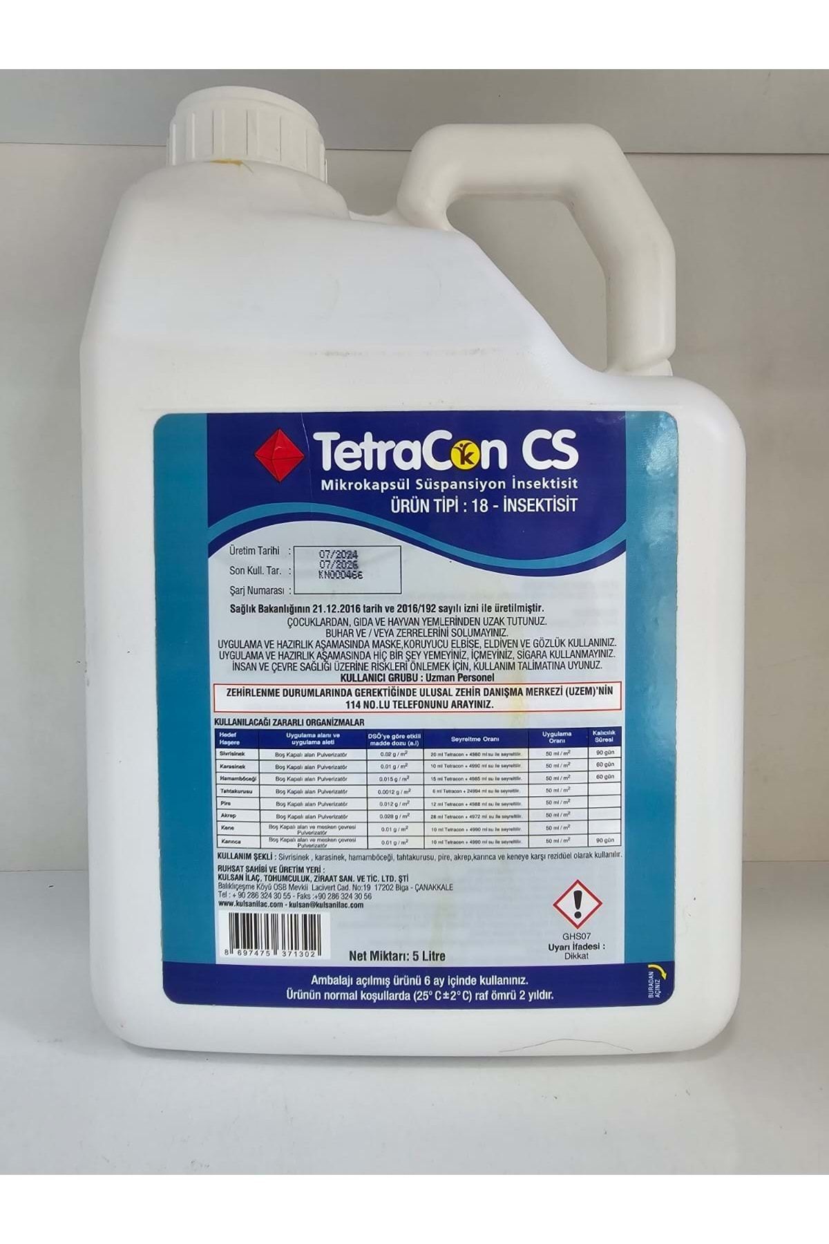 Tetracon CS Mikrokapsül Süspansiyon Haşere İlacı | 5 Litre