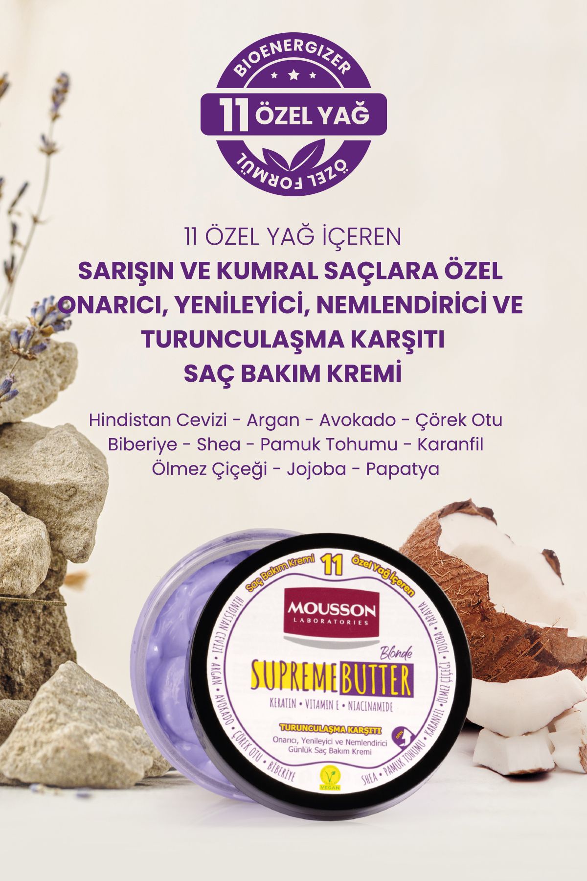 Laboratories 11 Özel Yağ Içeren Supreme Butter Blonde Durulanmayan Saç Bakım Kremi