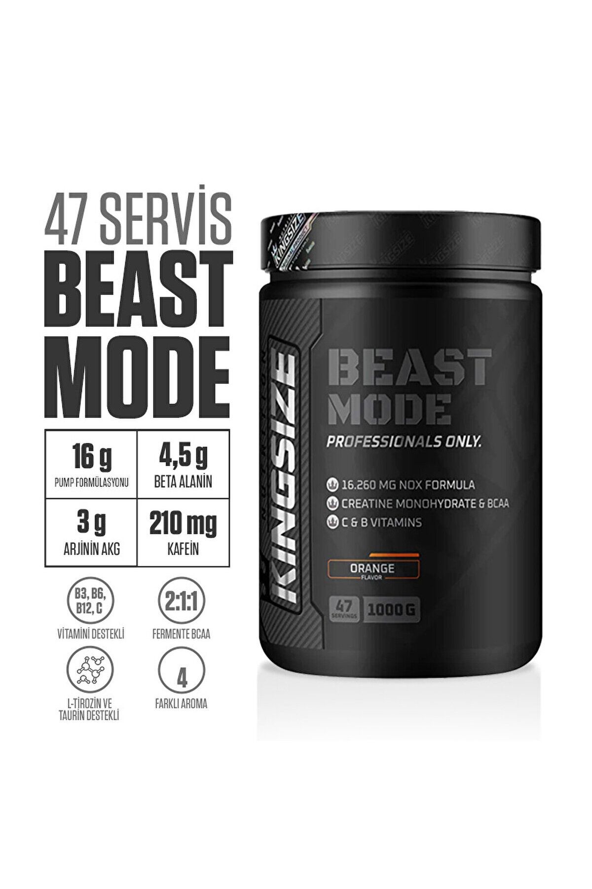 Beast Mode 1000 gr - Portakal