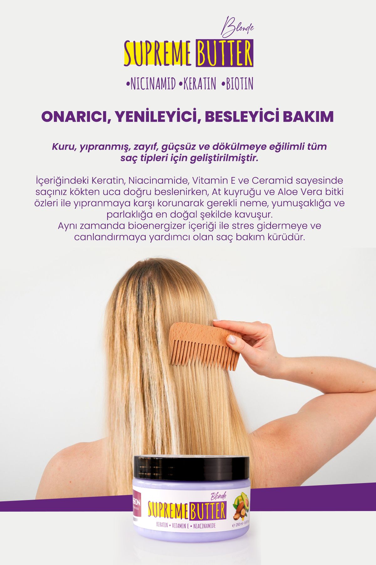 Laboratories 11 Özel Yağ Içeren Supreme Butter Blonde Durulanmayan Saç Bakım Kremi