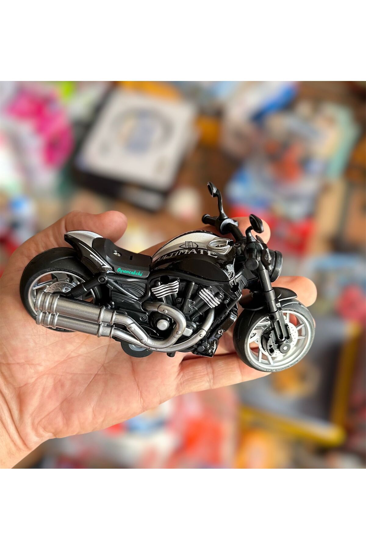 tmtoysandmore MotorsikletGhost Ride Metal Işı...