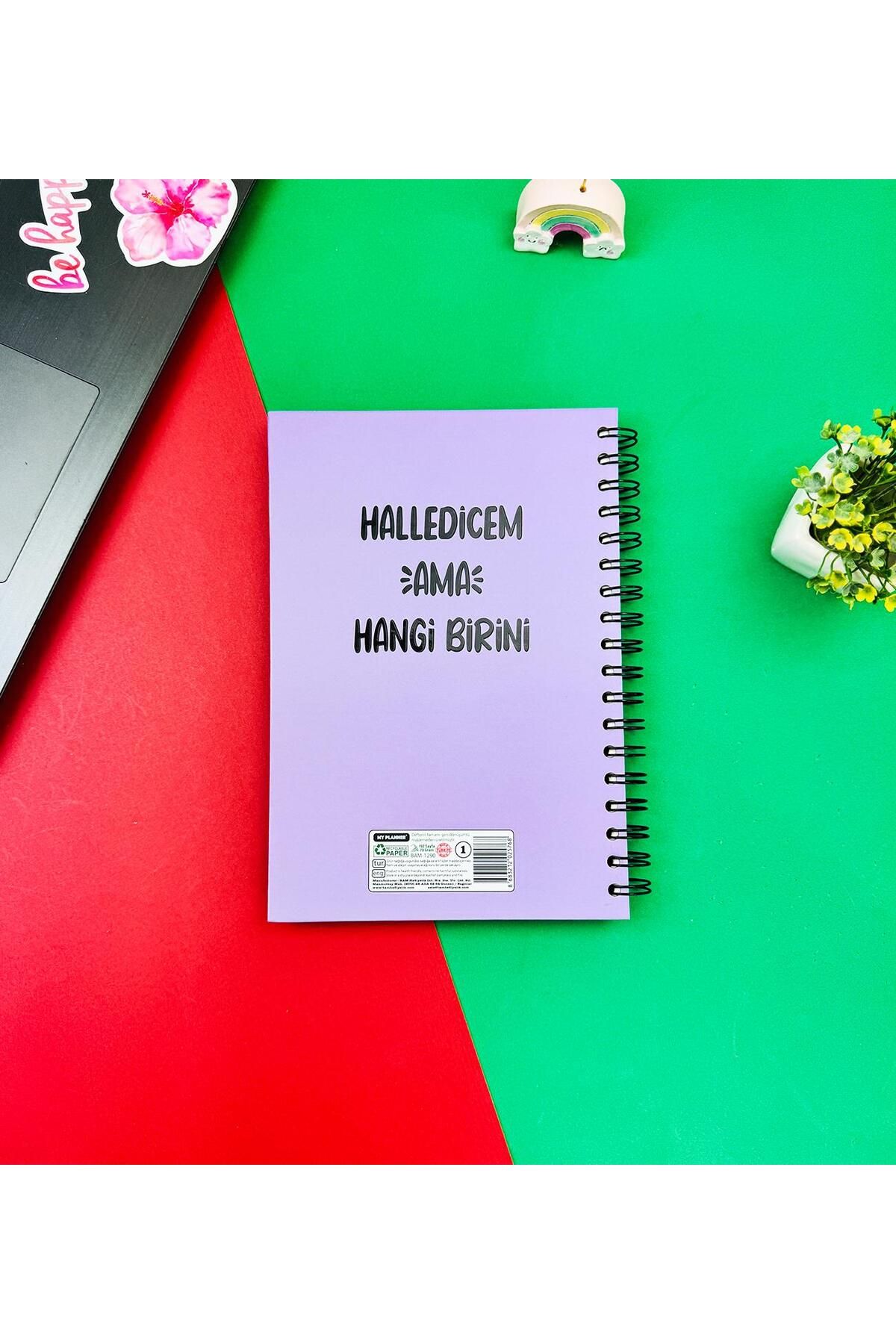 Halledicem Ama Hangi Birini Tasarımlı Spiralli Defter