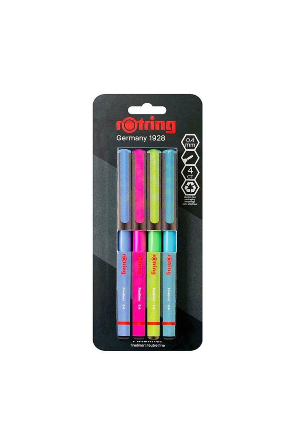 Rotring Liner Keçe Uçlu Kalem4lü Canlı Renkle...