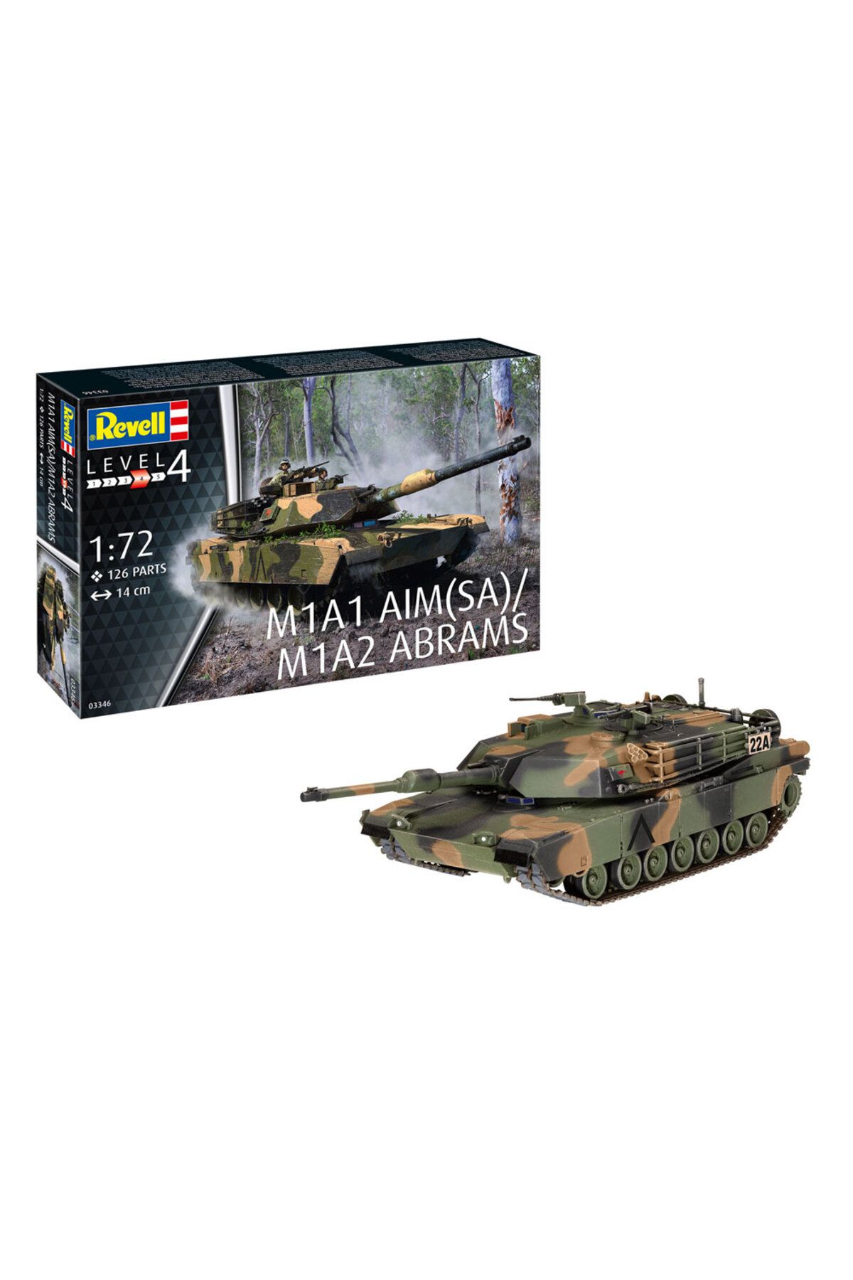 REVELL Maket Model Kit AskeriM1a1 Aım Sa M1a2...