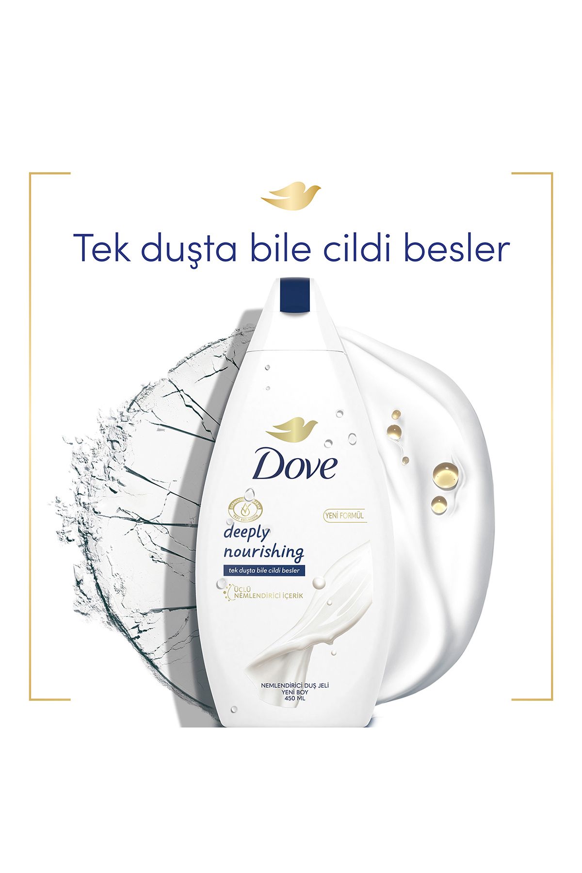 Nemlendirici Duş Jeli Deeply Nourishing 450ml X2 Duş Lifi Hediye