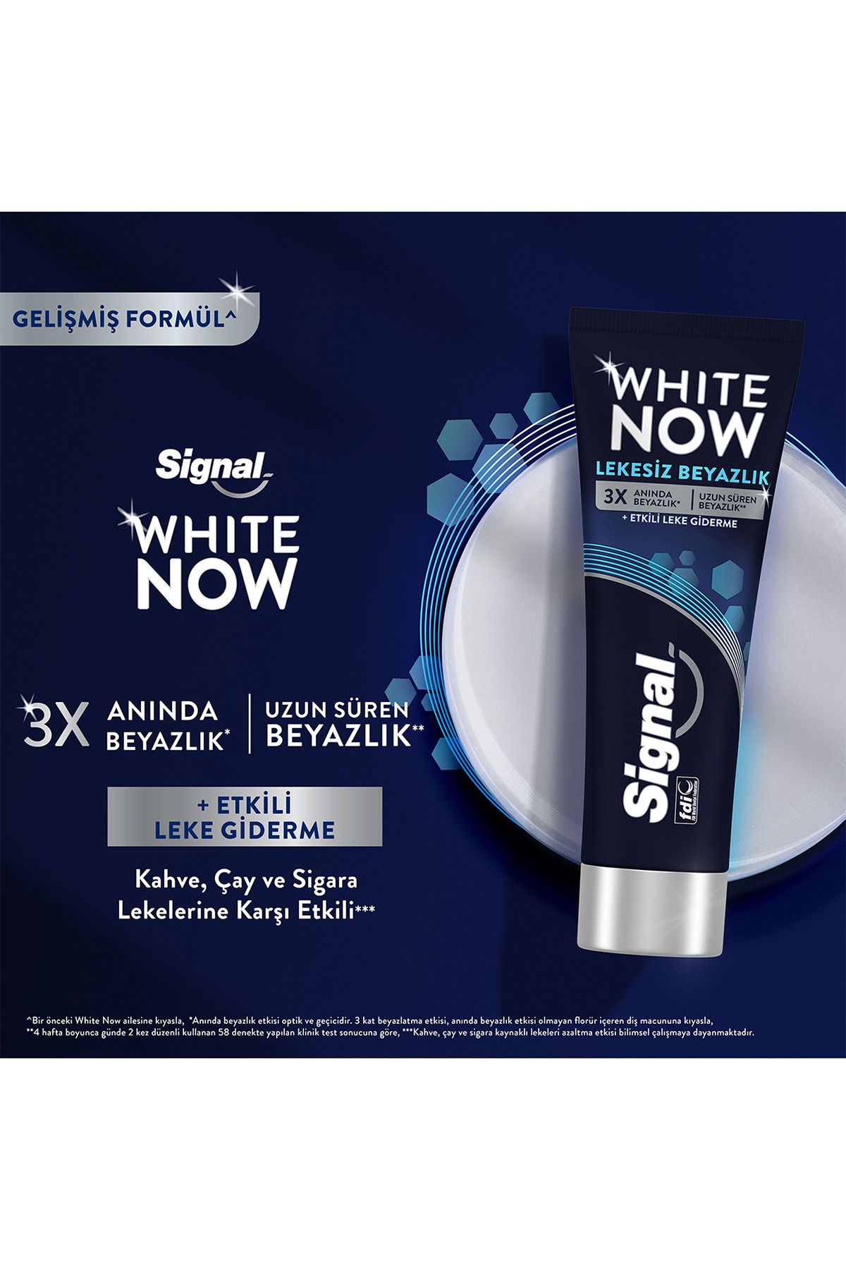 White Now Diş Macunu Lekesiz Beyazlık 75 ml X2