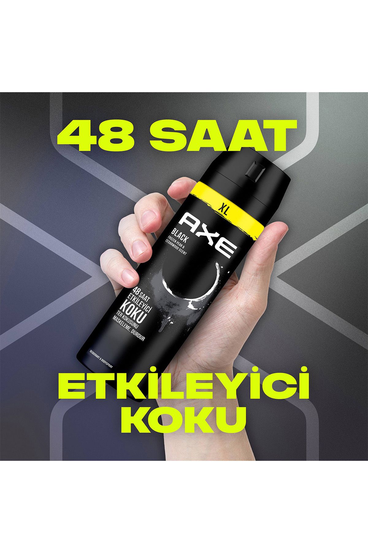 Erkek Sprey Deodorant Black Xl 48 Saat Etkileyici Koku 200 ml X3 Adet