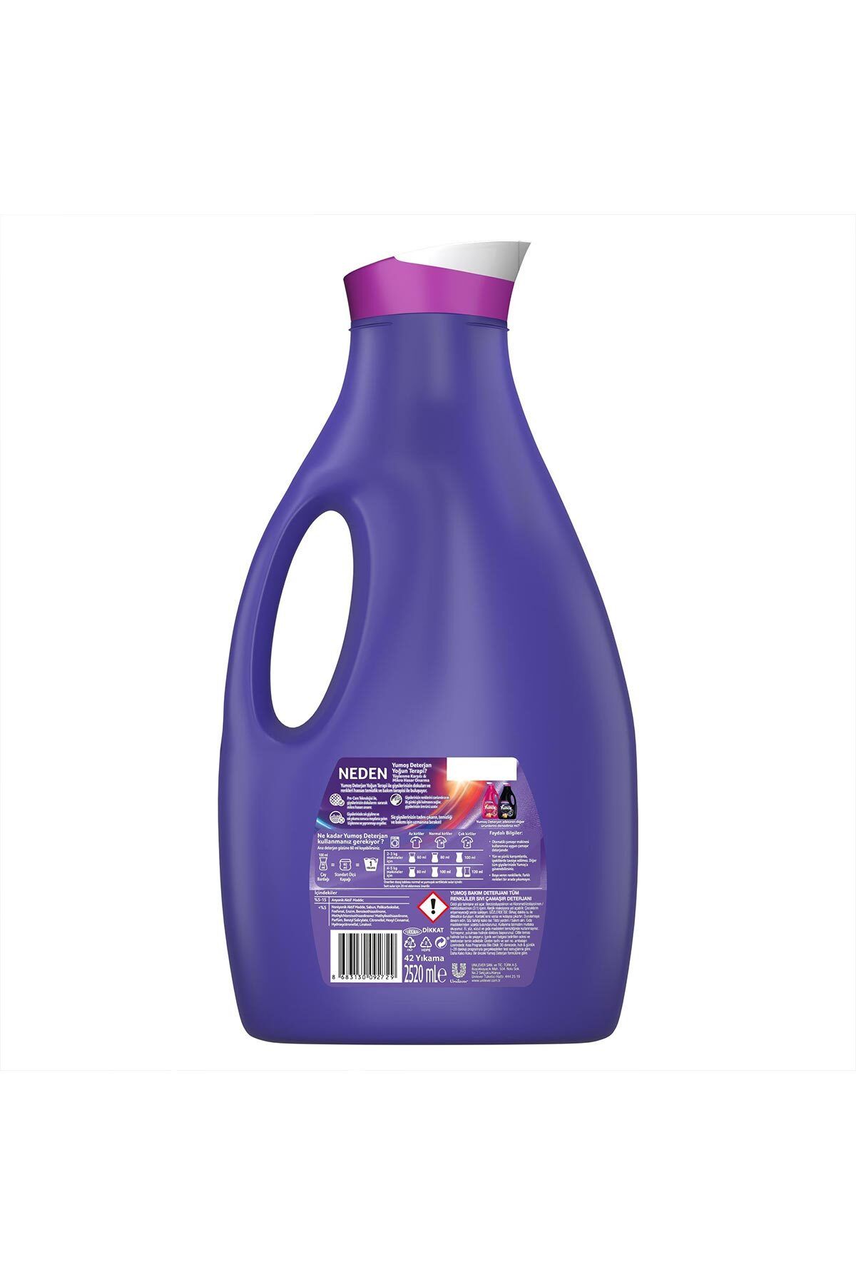 Yumoş Sıvı Deterjan Yoğun Terapi Tüm Renkliler İçin 2520 ml x3