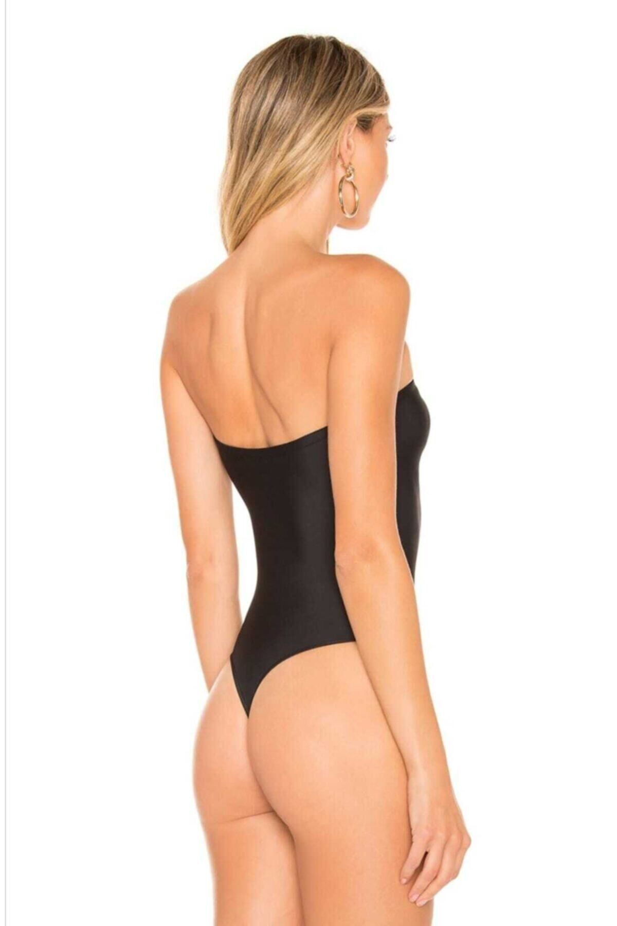 Kadın Straplez Kesim Bodysuit