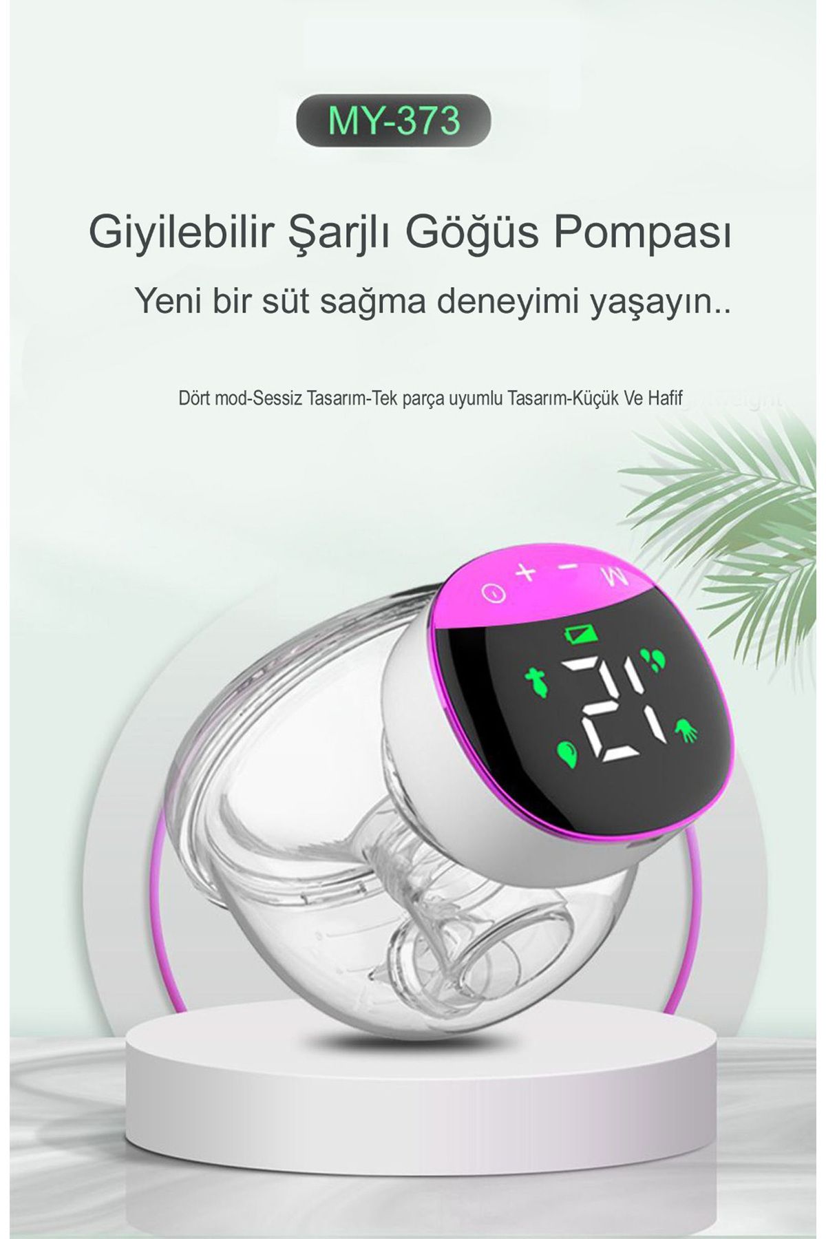 Giyilebilir Elektrikli Göğüs Pompası Ve Süt Pompası My-373