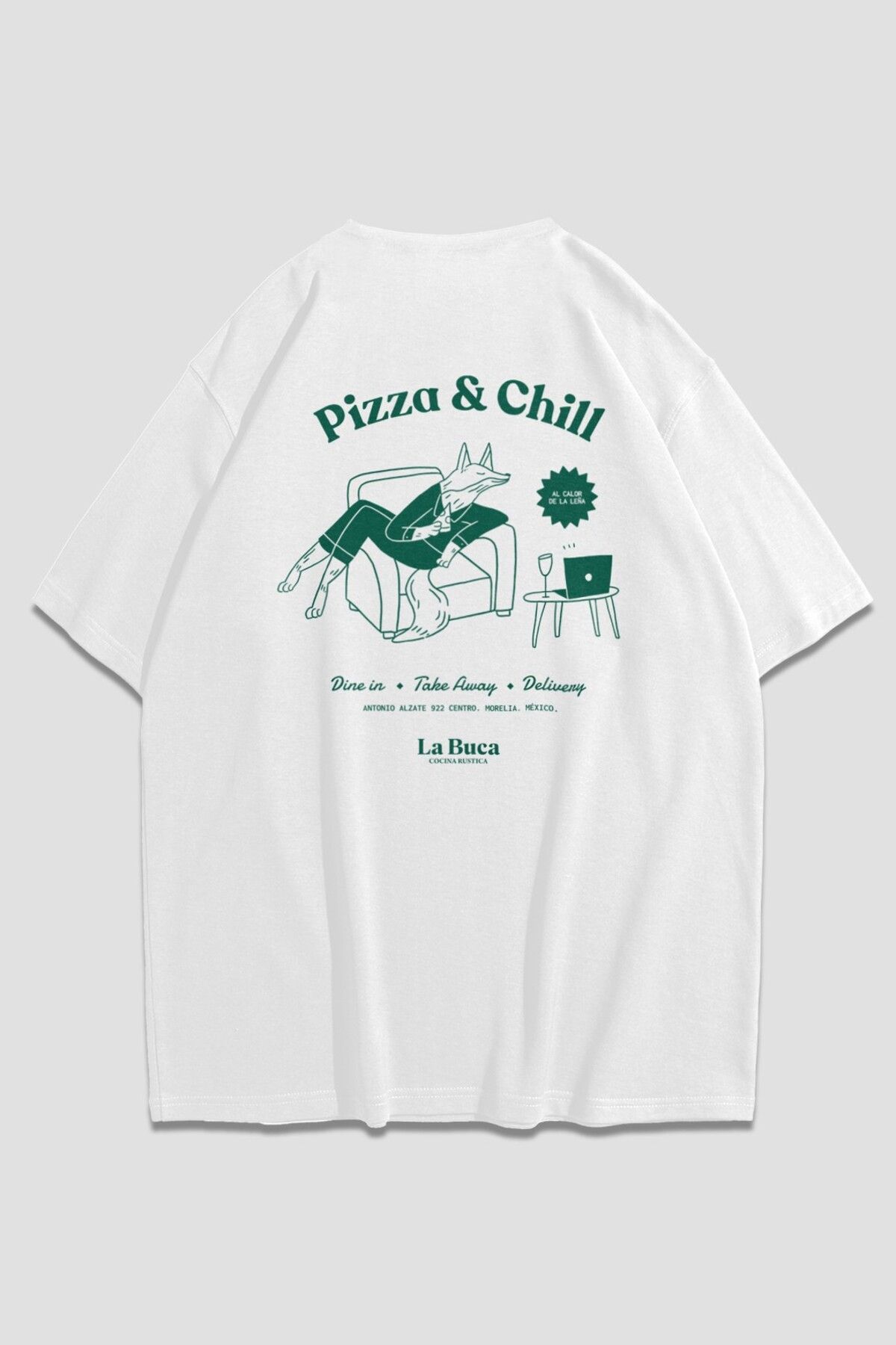 giyinikimPizza&Chill Oversize Unisex T-shirt