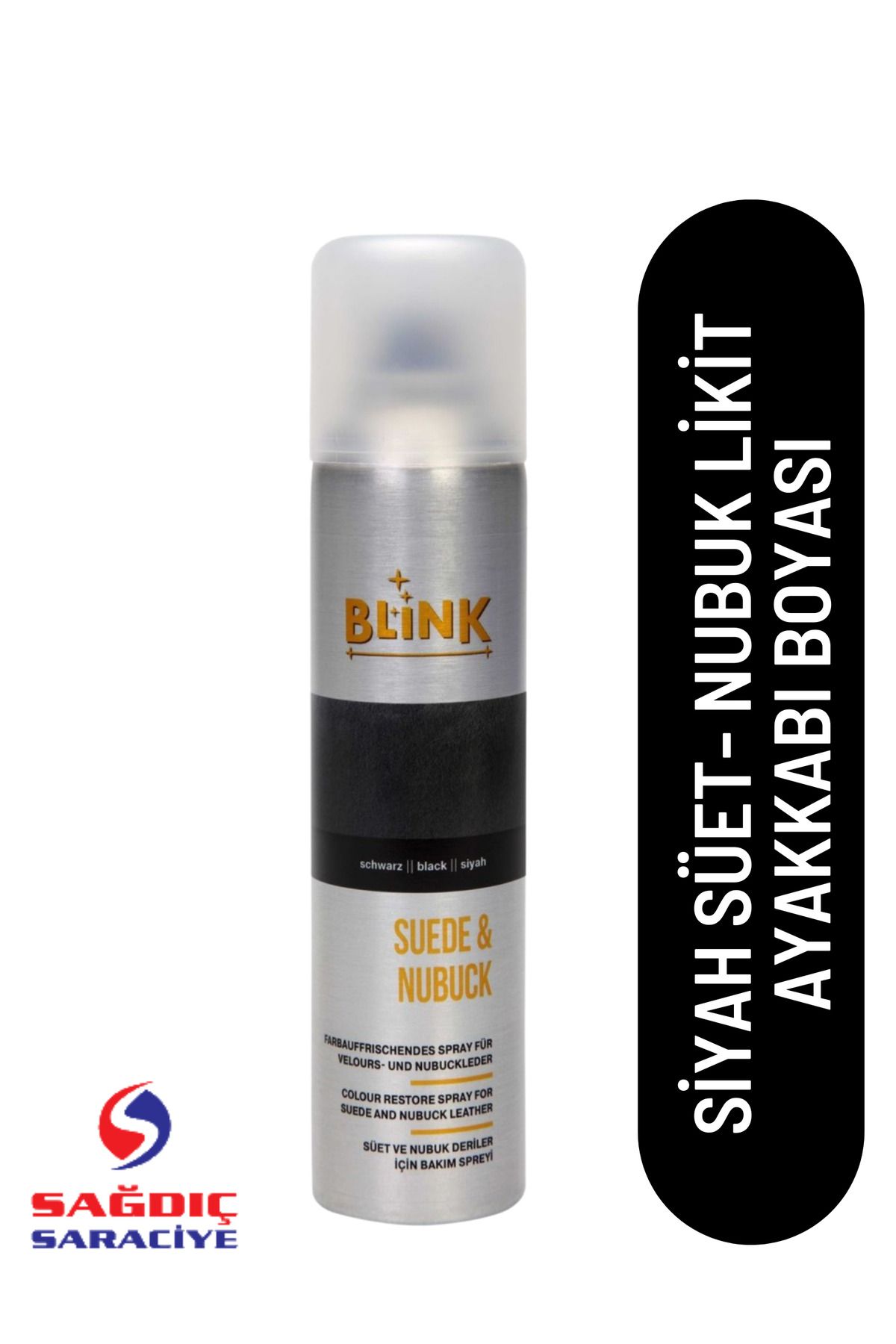 Blink Süet Nubuk Sprey SiyahRenk 250 Ml