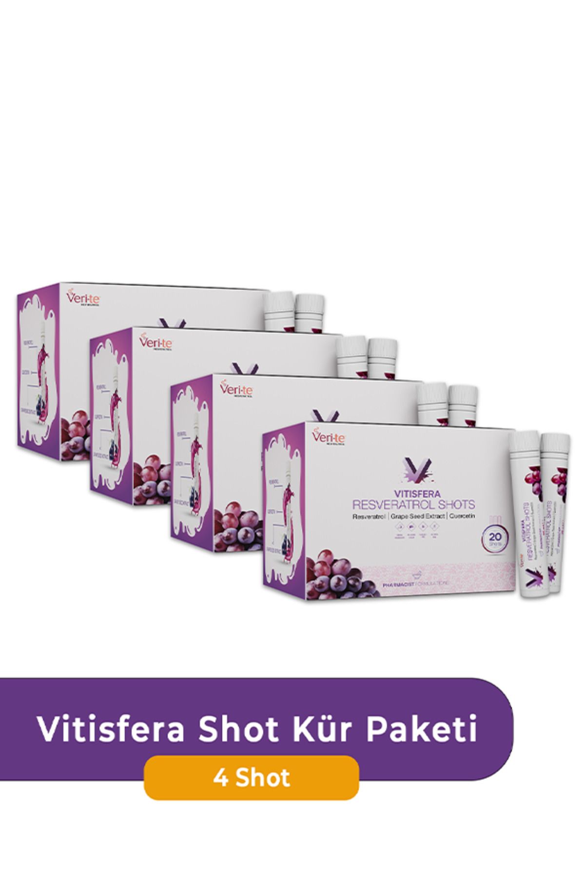 VitisferaResveratrol ShotKür Paketi (4 Kutu)