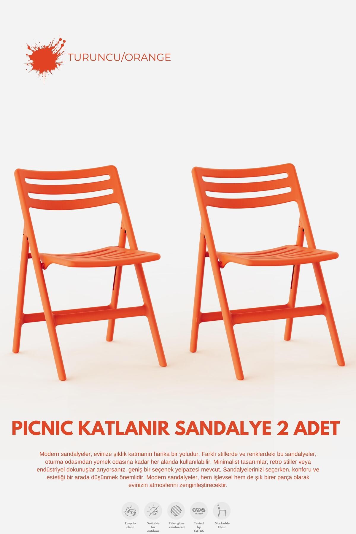 Daim Plastik PİKNİKKATLANABİLİR SANDALYE 2 Li...