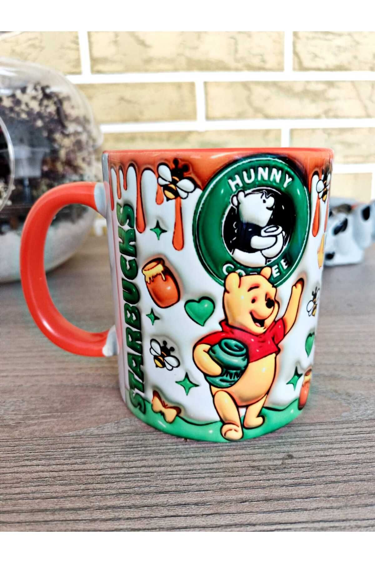 Mugs and love Winny the pooh3D baskı porselen...