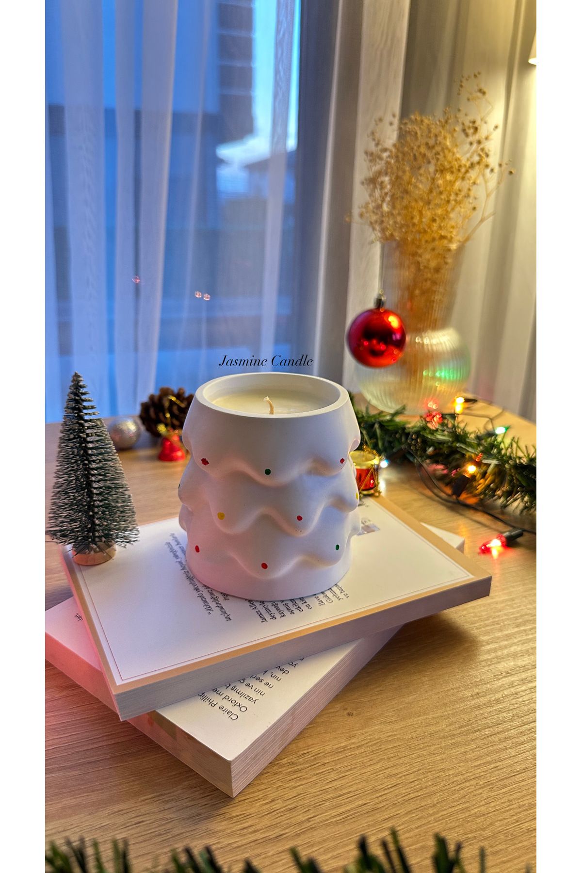 Jasmine Candle El YapımıYılbaşı Temalı Noel Ç...