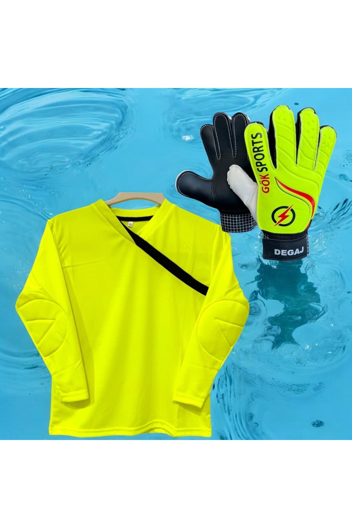 Çocuk Kaleci Eldiveni Goalkeeper Kidz Gloves Çocuk Kaleci Sünger Destekli Forma