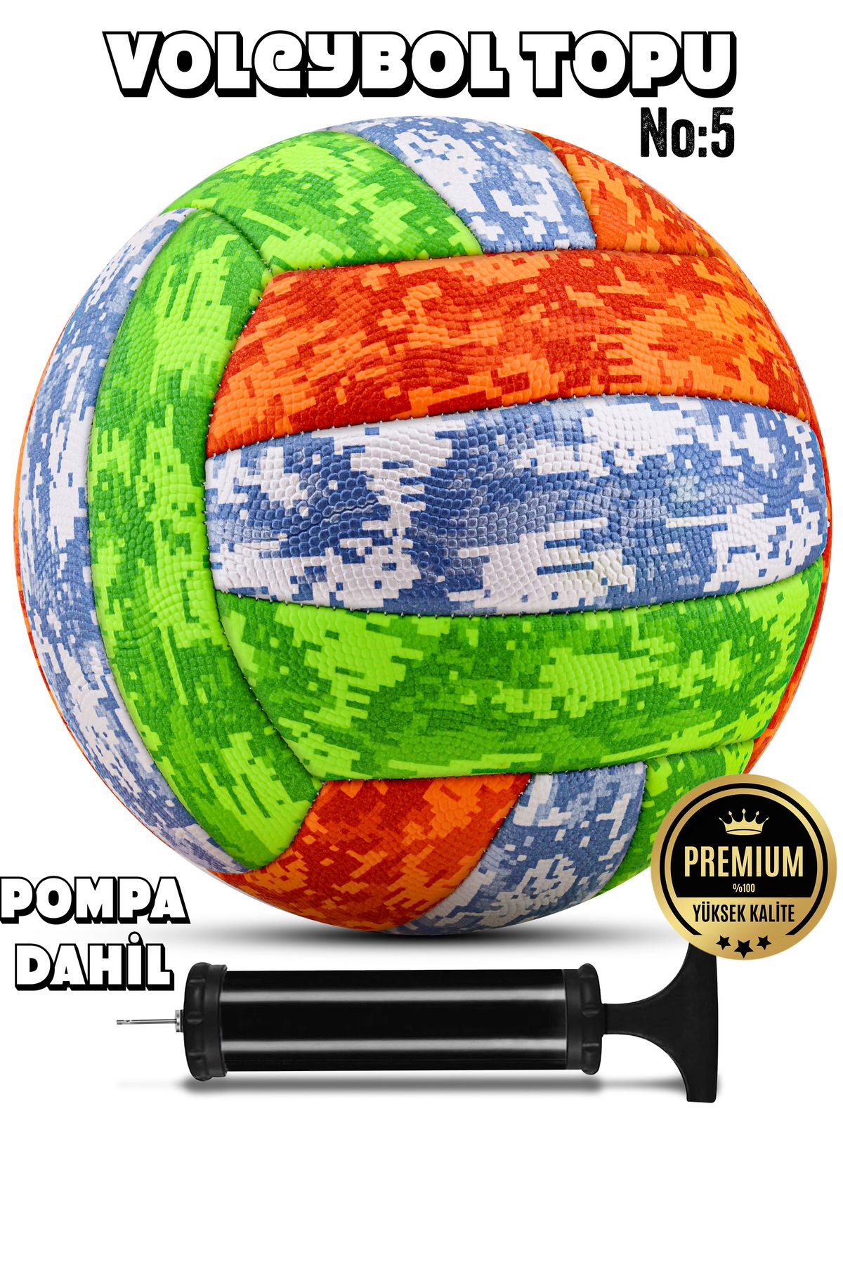 TelvesseVoleybol TopuPompalı Dahil Set Soft Y...