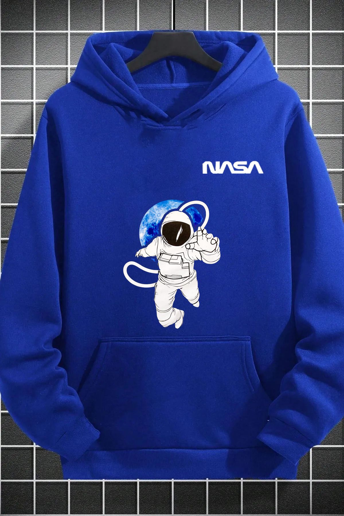 memowear Unisex Nasa AstronotTemalı Baskılı S...