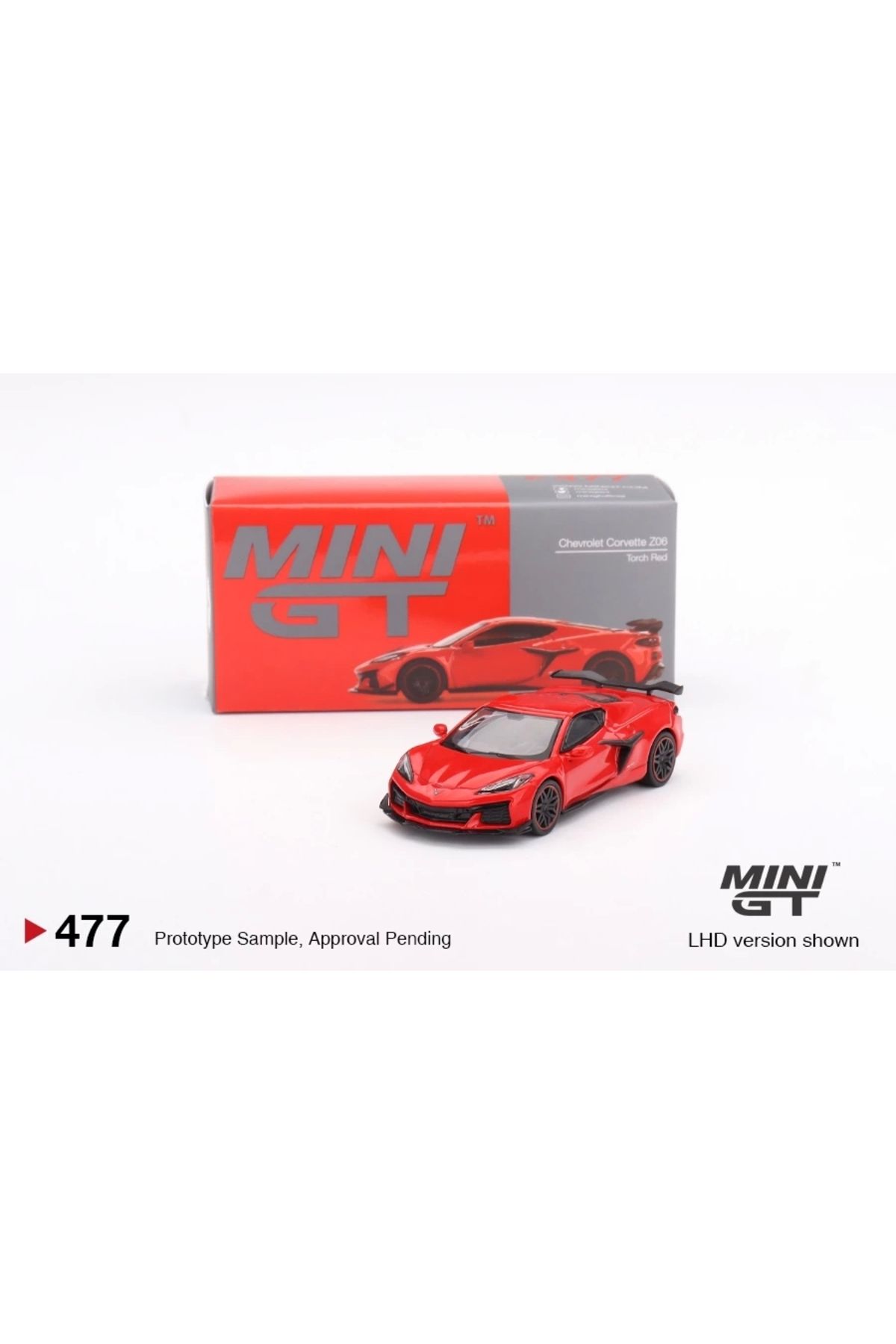 mini gt Chevrolet CorvetteZ06 2023 Torch Red