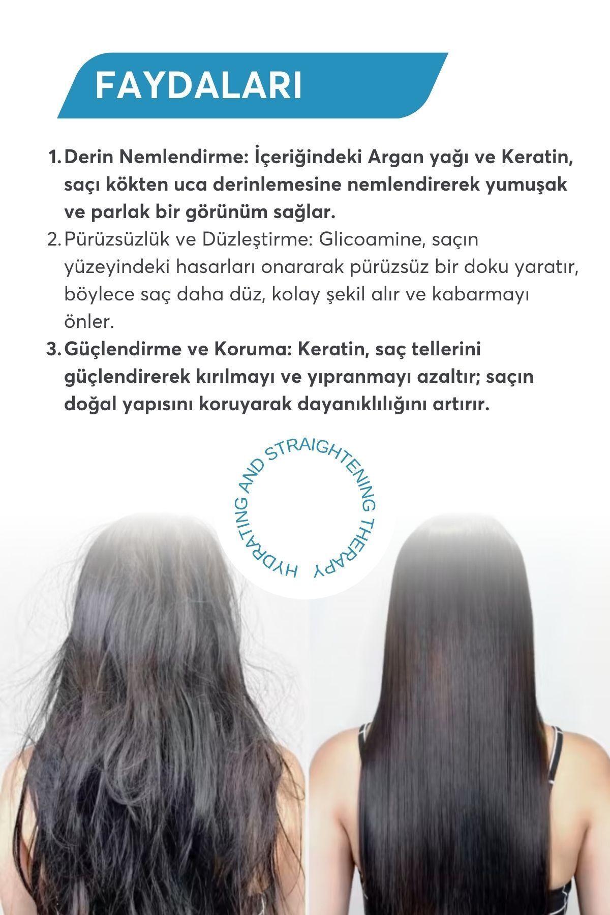 Besleyici Onarıcı Keratin Botoks Etkili Yoğun Saç Bakım Maskesi 500 ml