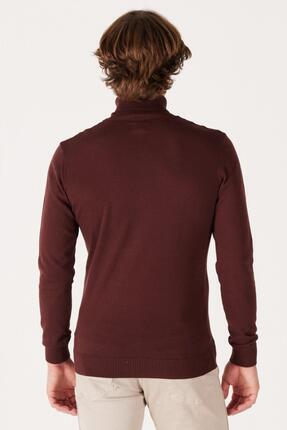 Balıkçı Yaka Kırmızı Erkek %100 Pamuk Kazak W8D42PH45 Image 1