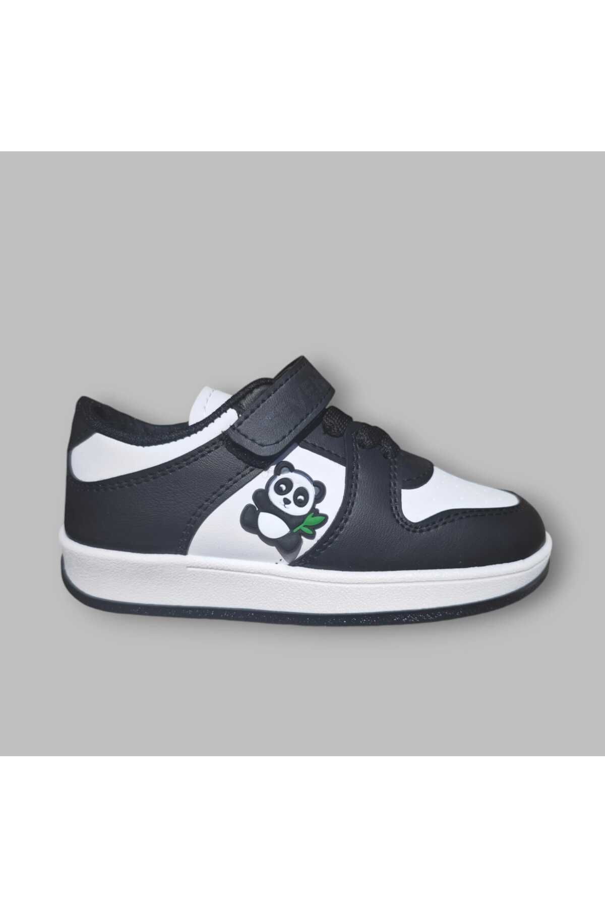 siyah beyaz panda dunk detay   tasarım sneaker  kız çocuk spor ayakkabı sneaker