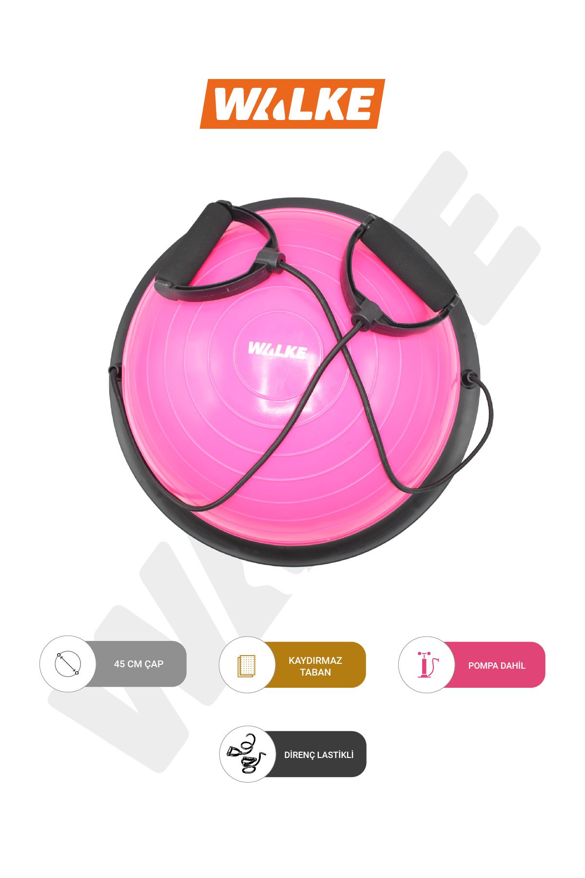 Walke45 Cm Bosu Ball YarimDenge Topu Pilates...