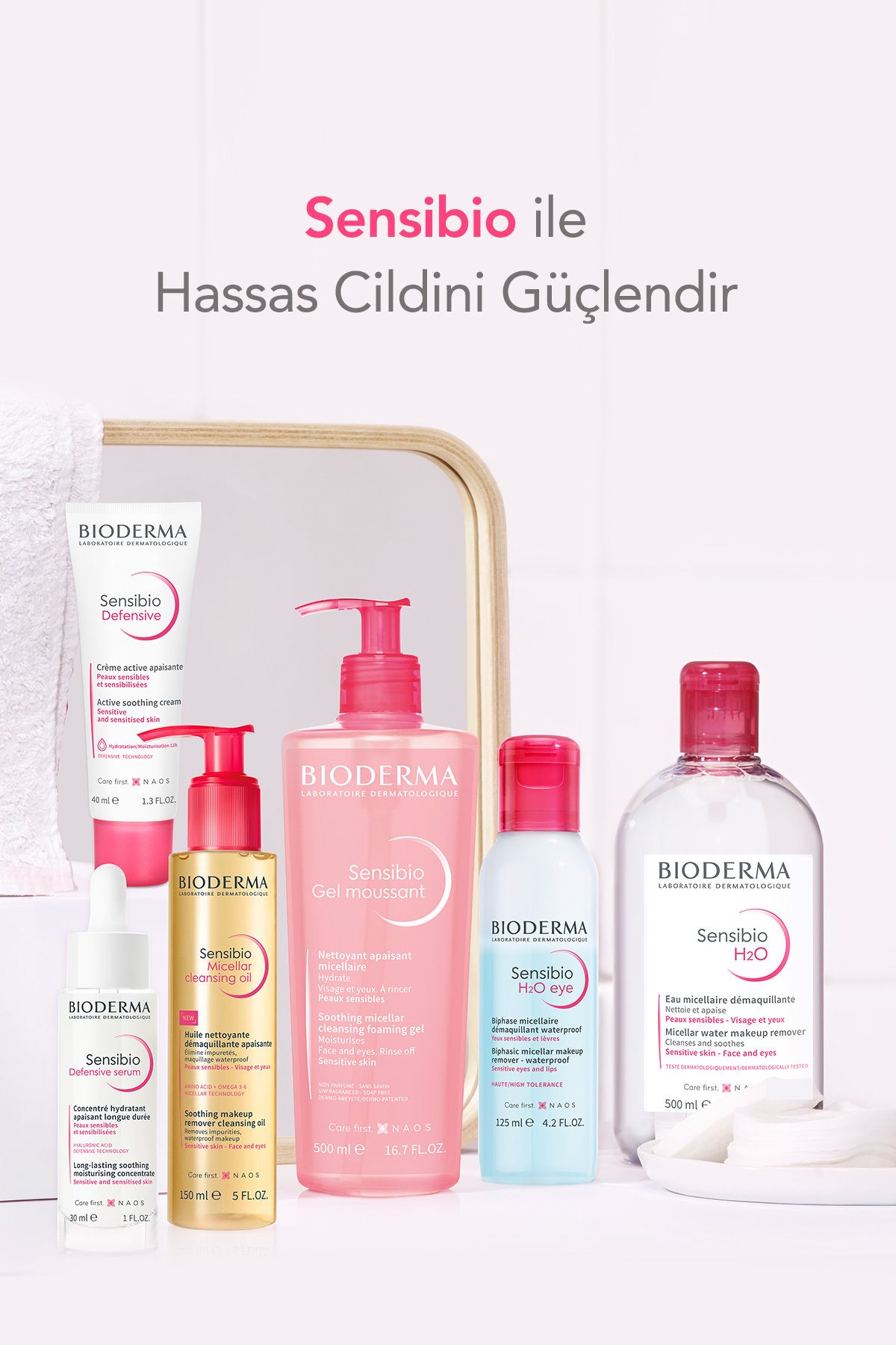 Sensibio Foaming Gel Hassas ve Normal Ciltler Durulanan Micellar Yüz Temizleme Jeli 200 ml