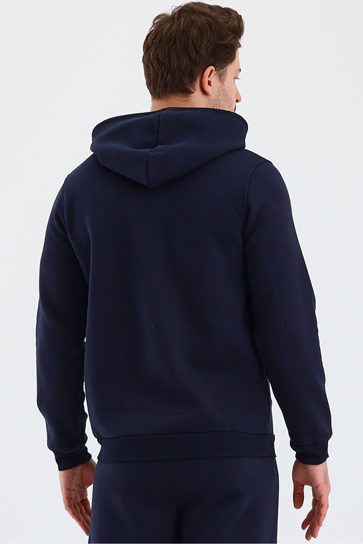 Erkek Kapşonlu 3 İplik Sweatshirt