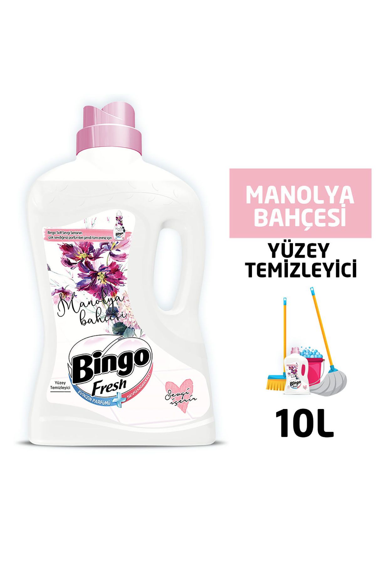 Fresh Yüzey Temizleyici 2,5 Lt Manolya Ekonomi Paketi 4'lü